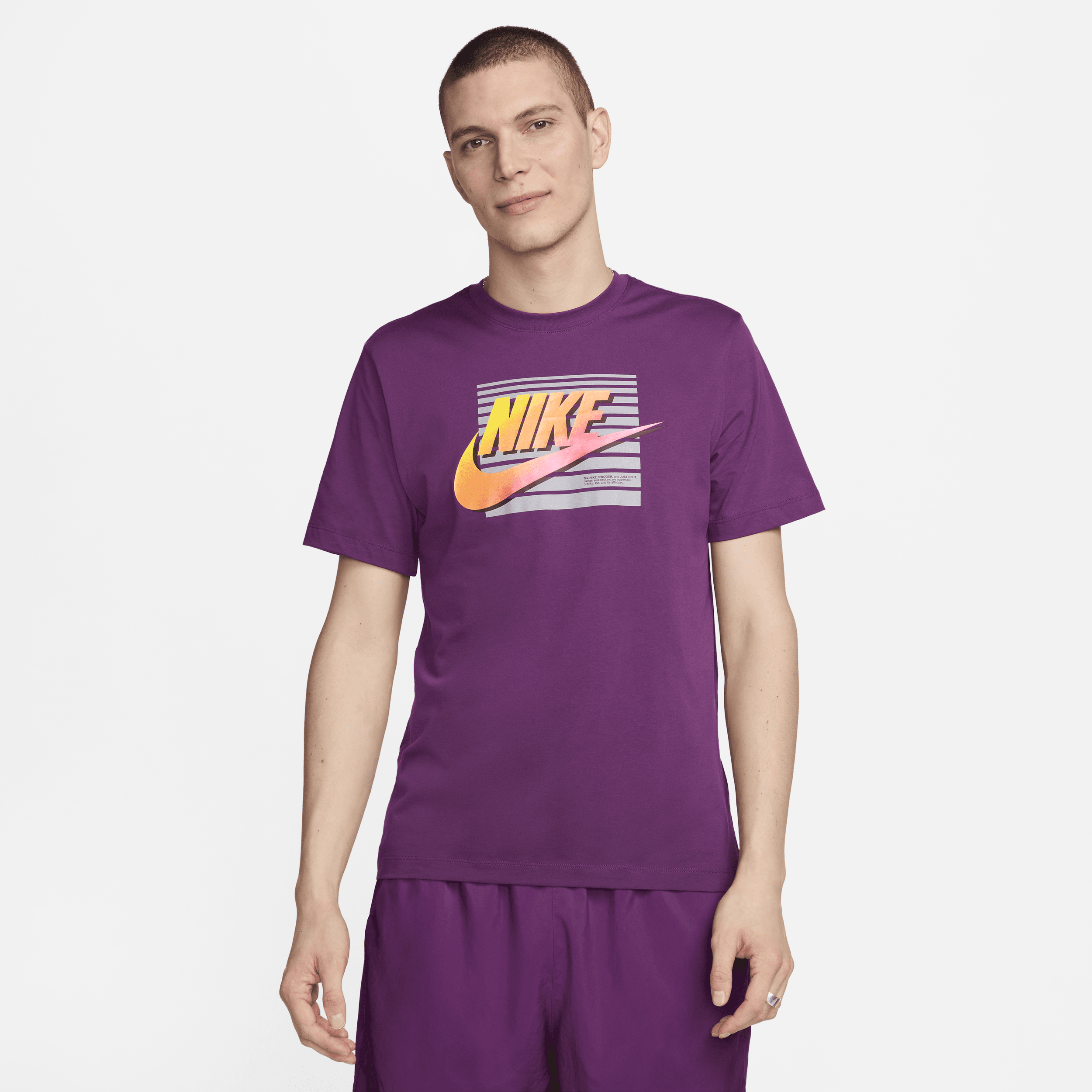 Shop Nike Men's  Sportswear T-shirt In Purple
