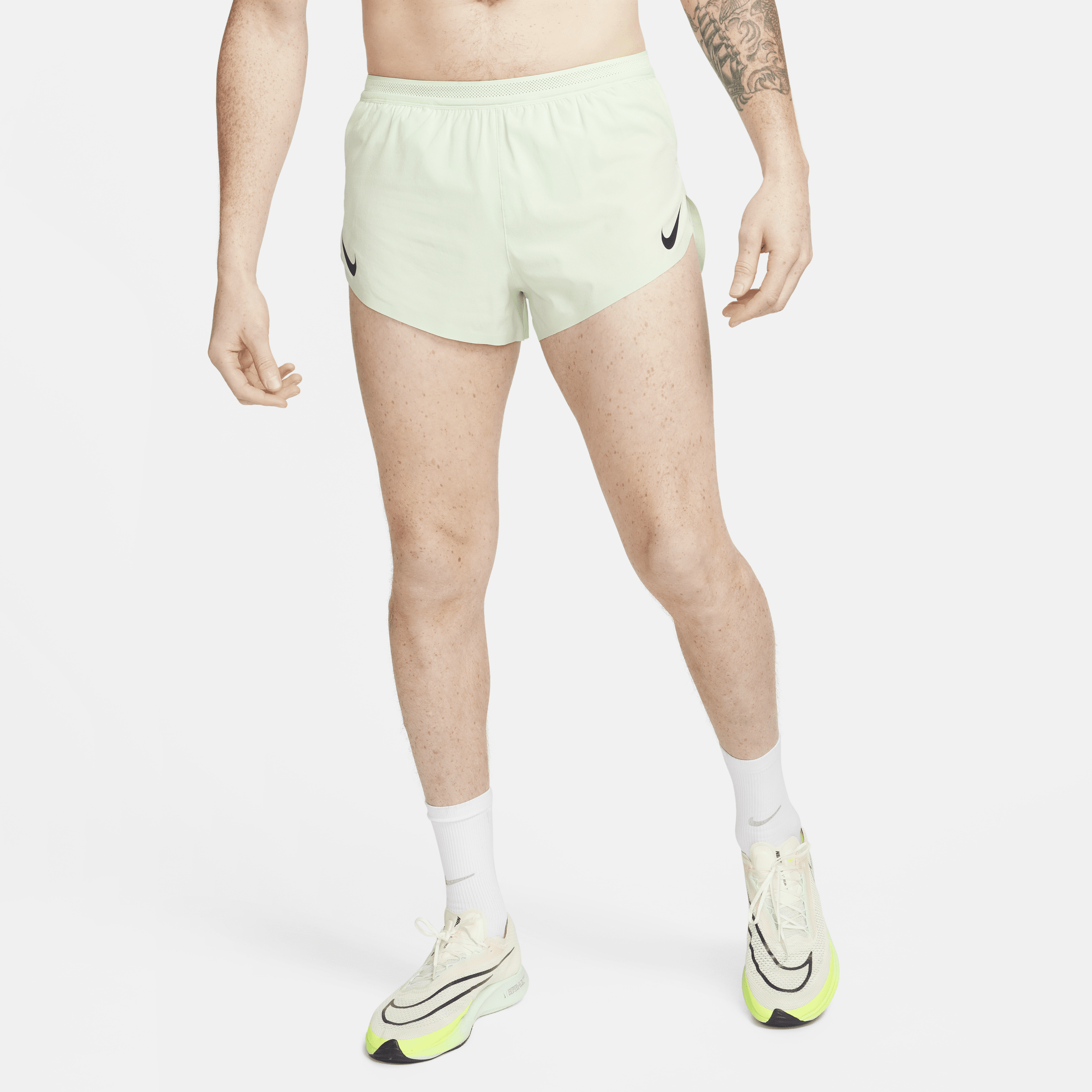 Nike Men's Aeroswift Dri-fit Adv 2" Brief-lined Running Shorts In Green