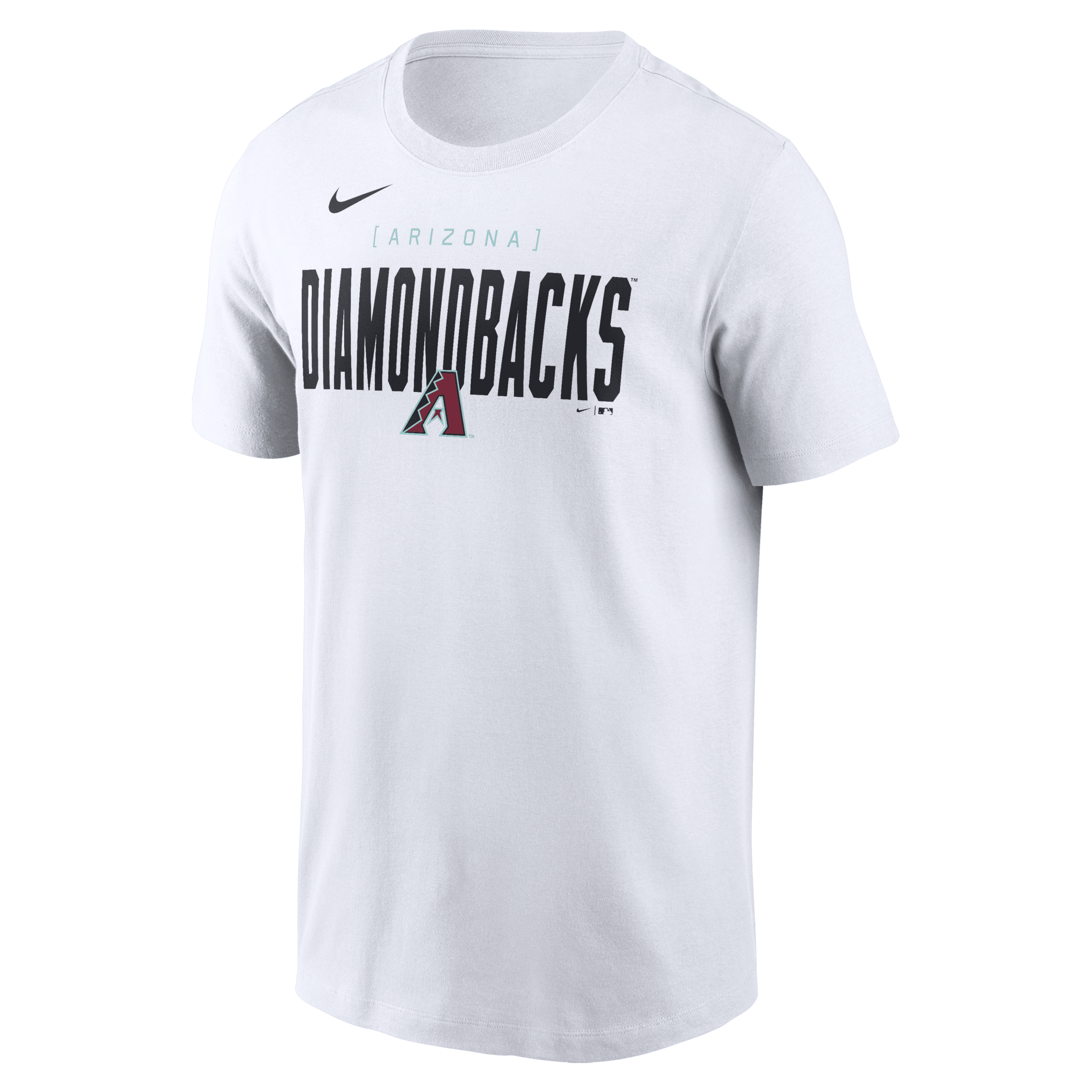 Nike Arizona Diamondbacks Home Team Bracket  Men's Mlb T-shirt In White