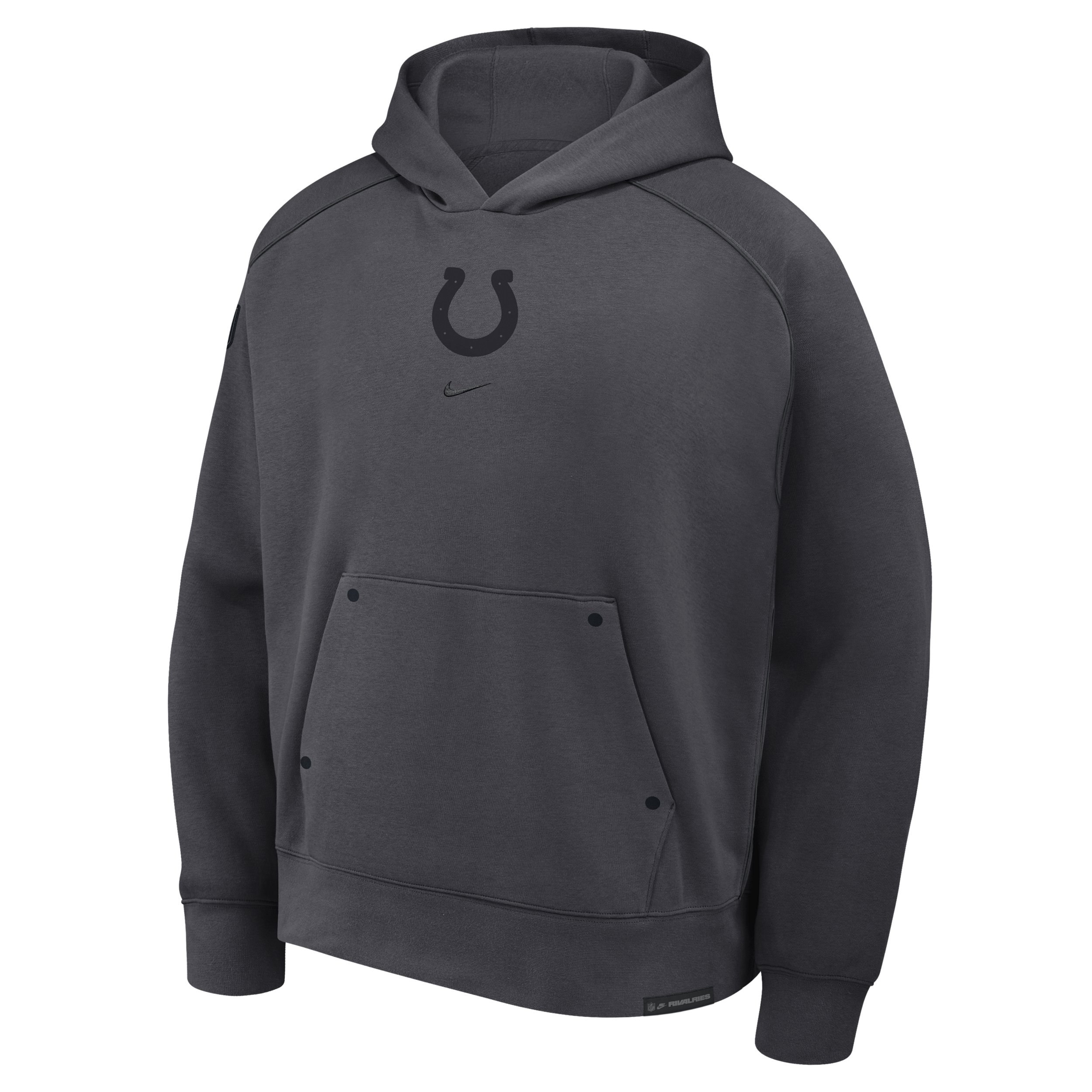 Nike Men's Anthracite/ Black Indianapolis Colts 2026 Rivalries Collection Air Pullover Hoodie - Anthracite, Black