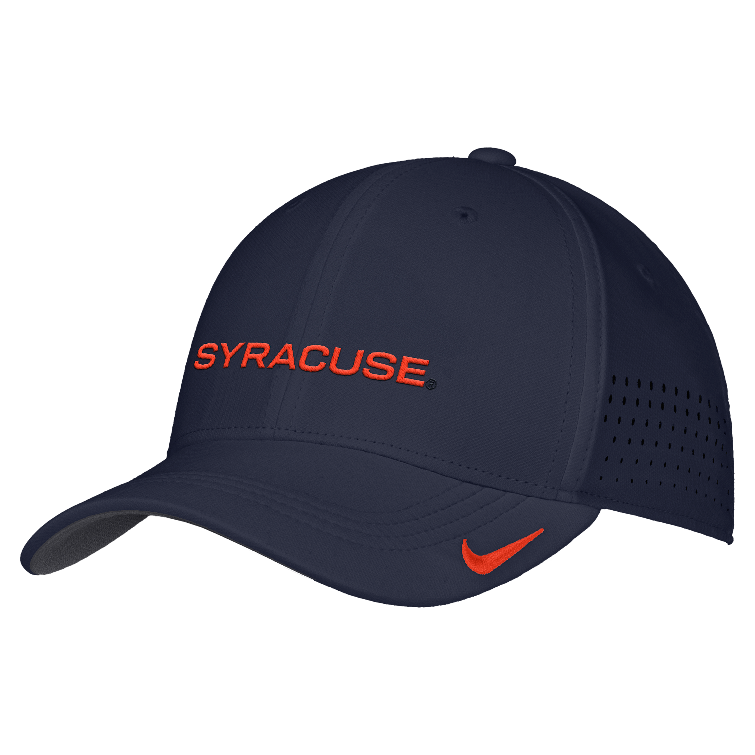 Nike Men's Navy Syracuse Orange 2026 On-Field AeroBill SwooshFlex Dri-fit Hat - Navy