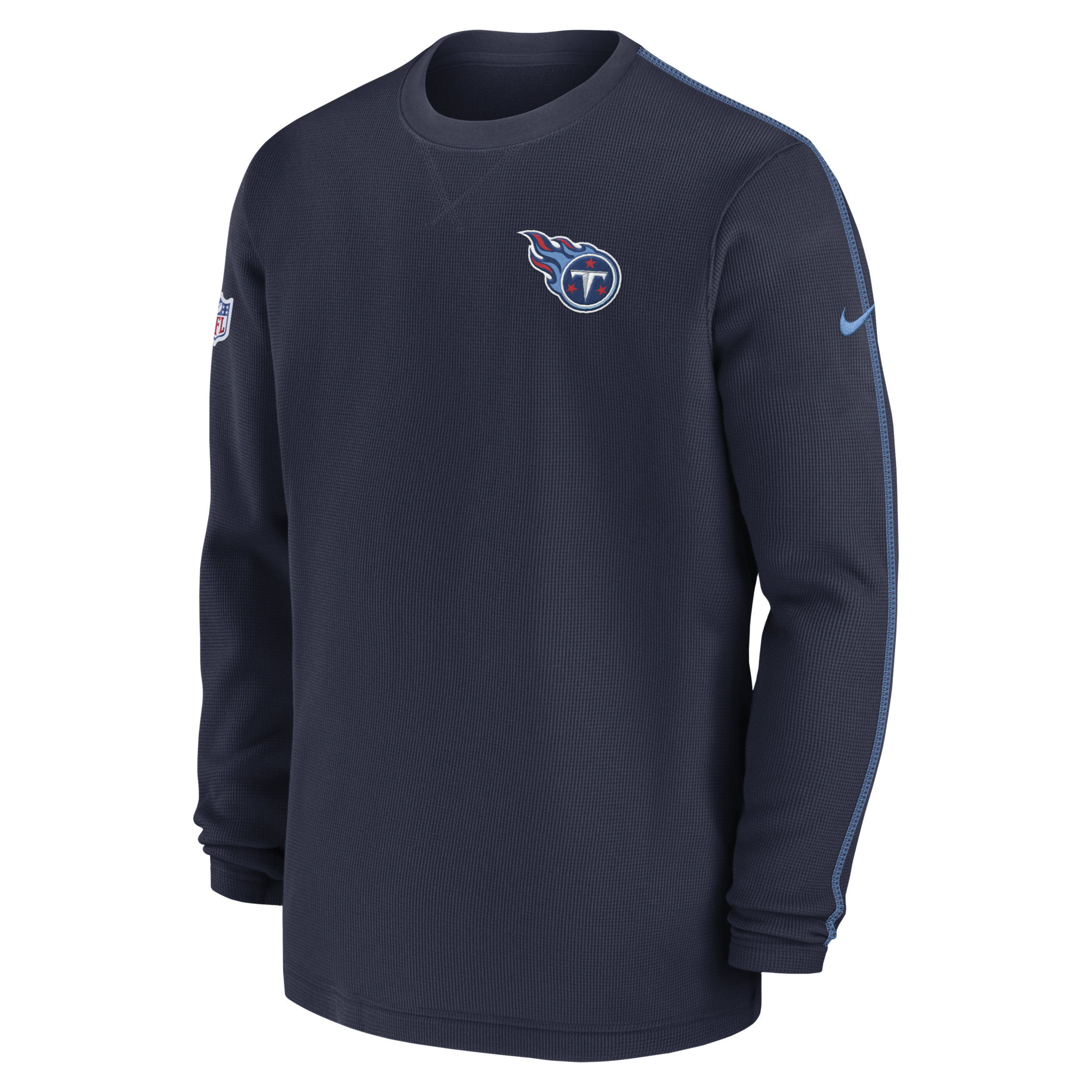 Tennessee Titans Sideline Coach Menâs Nike Men's NFL Long-Sleeve Top in Blue | 02FA076K8F-UQ6