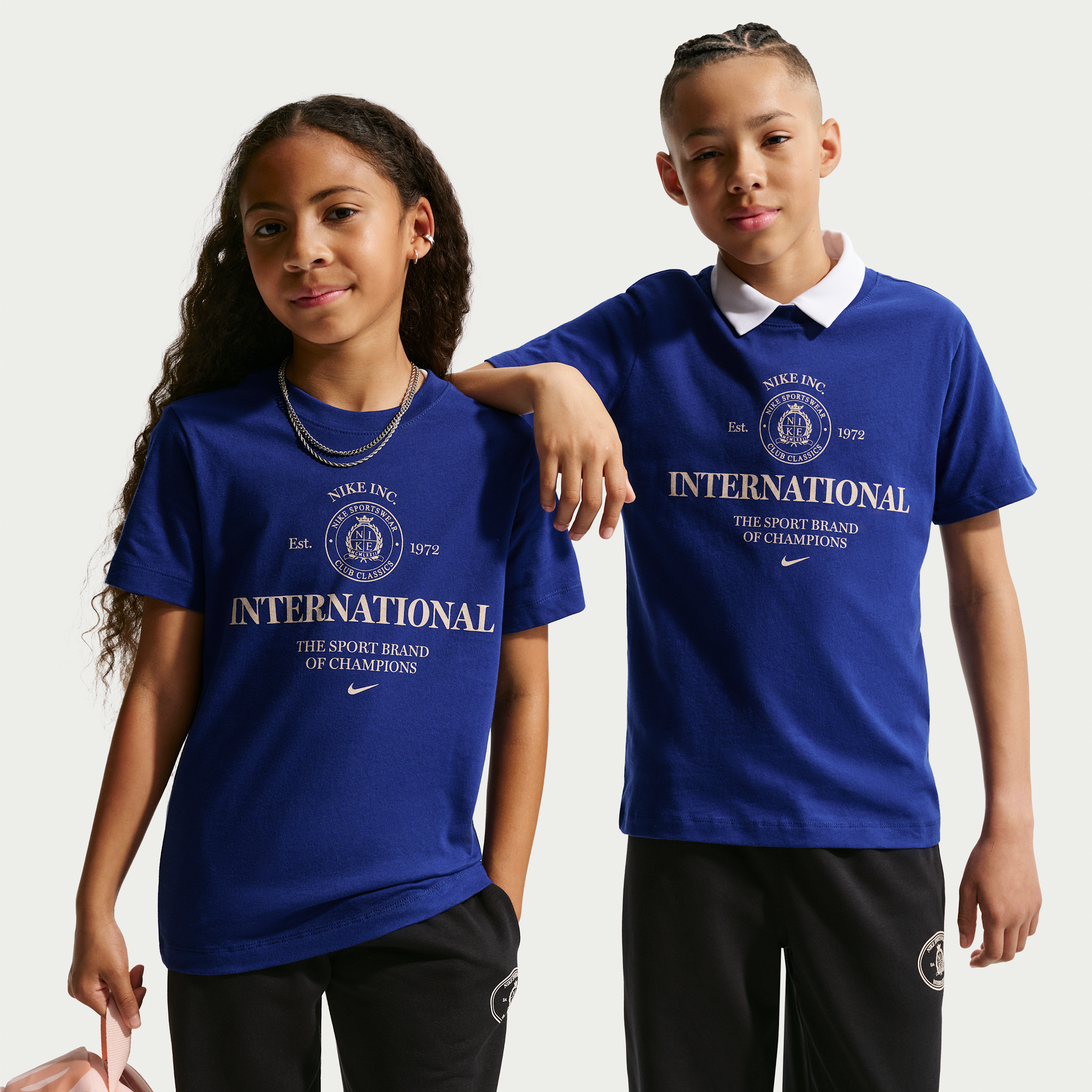 Nike Sportswear Big Kids' T-Shirt in Blue | IV5327-455