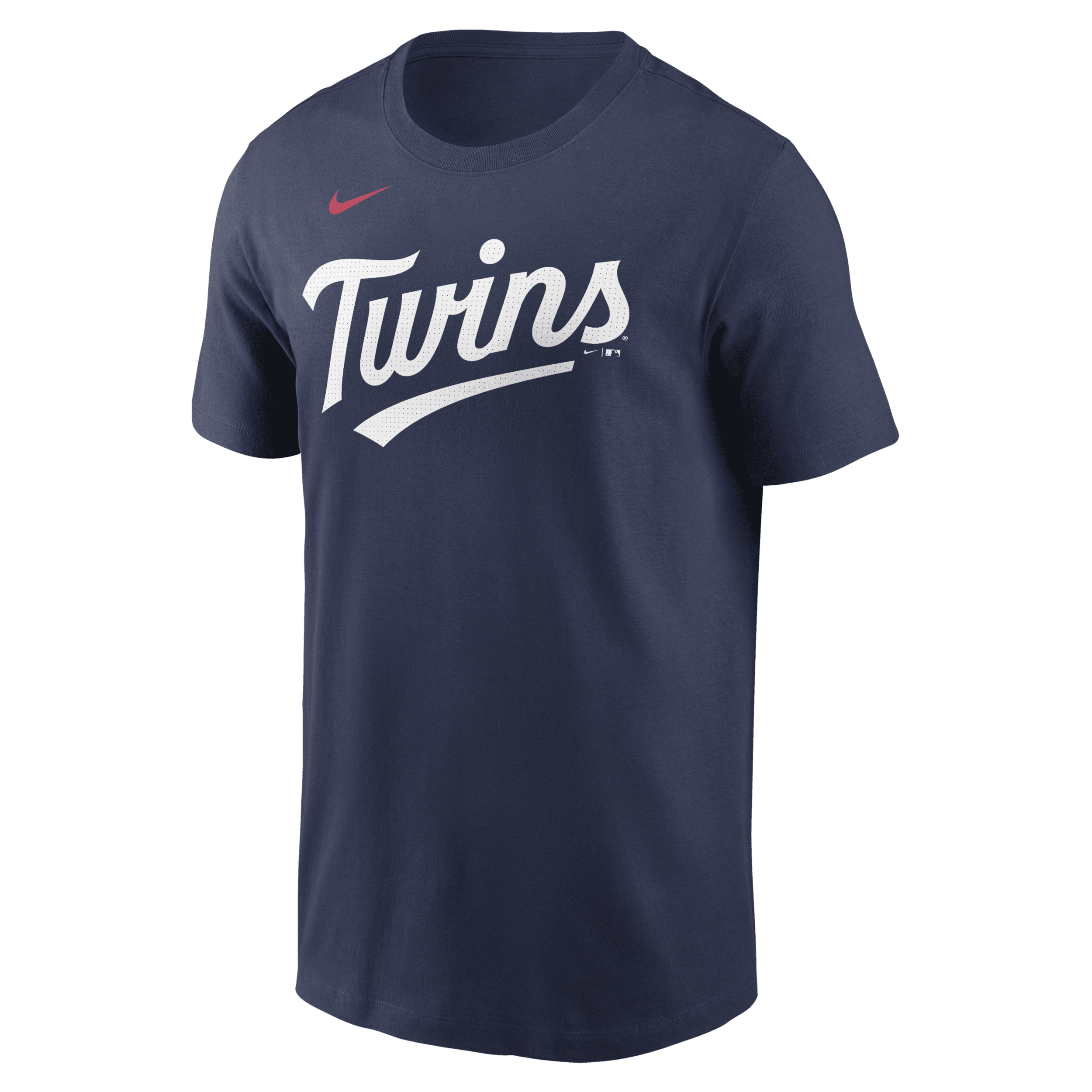Shop Nike Minnesota Twins Fuse Wordmark  Men's Mlb T-shirt In Blue