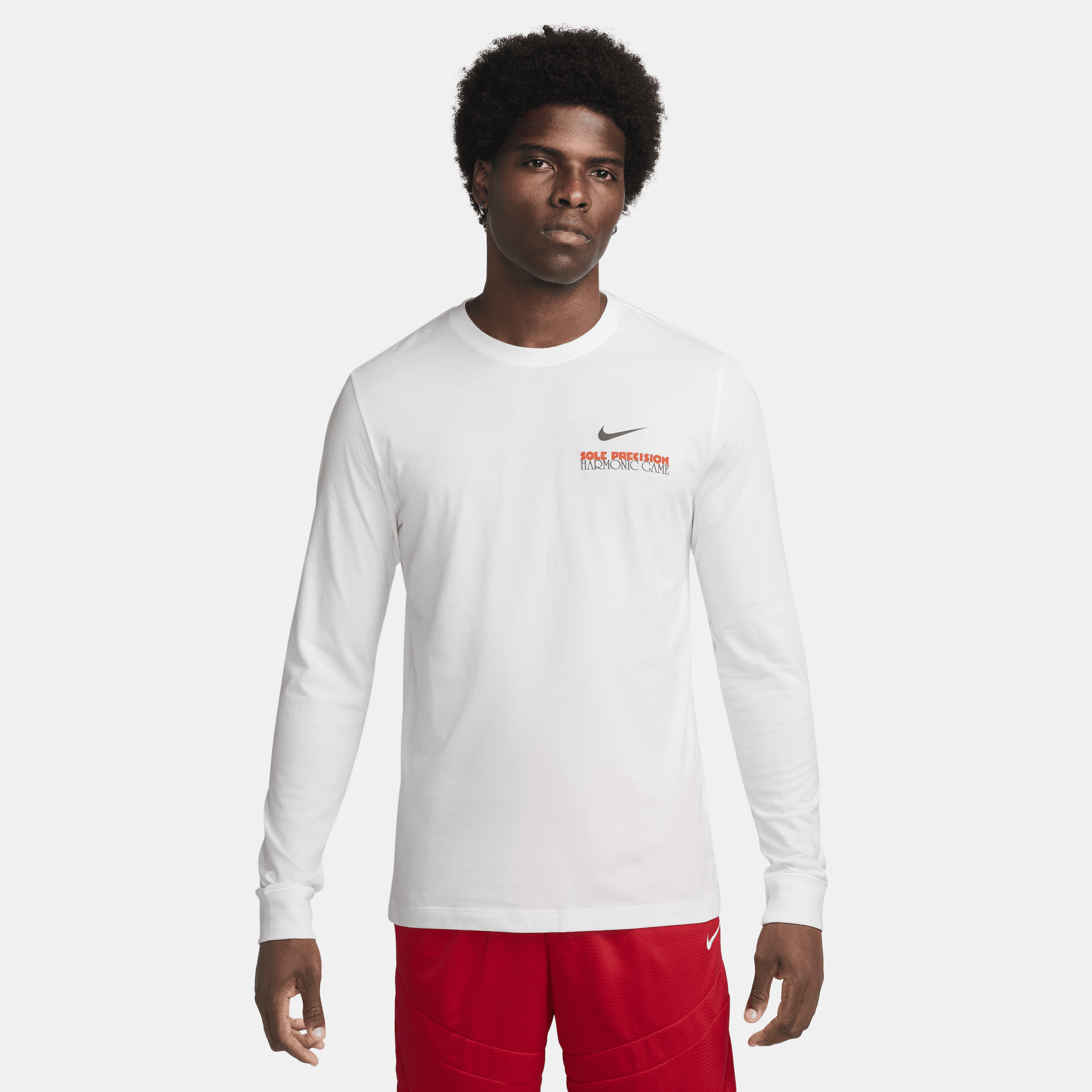 Nike Men's Long-sleeve Basketball T-shirt In White