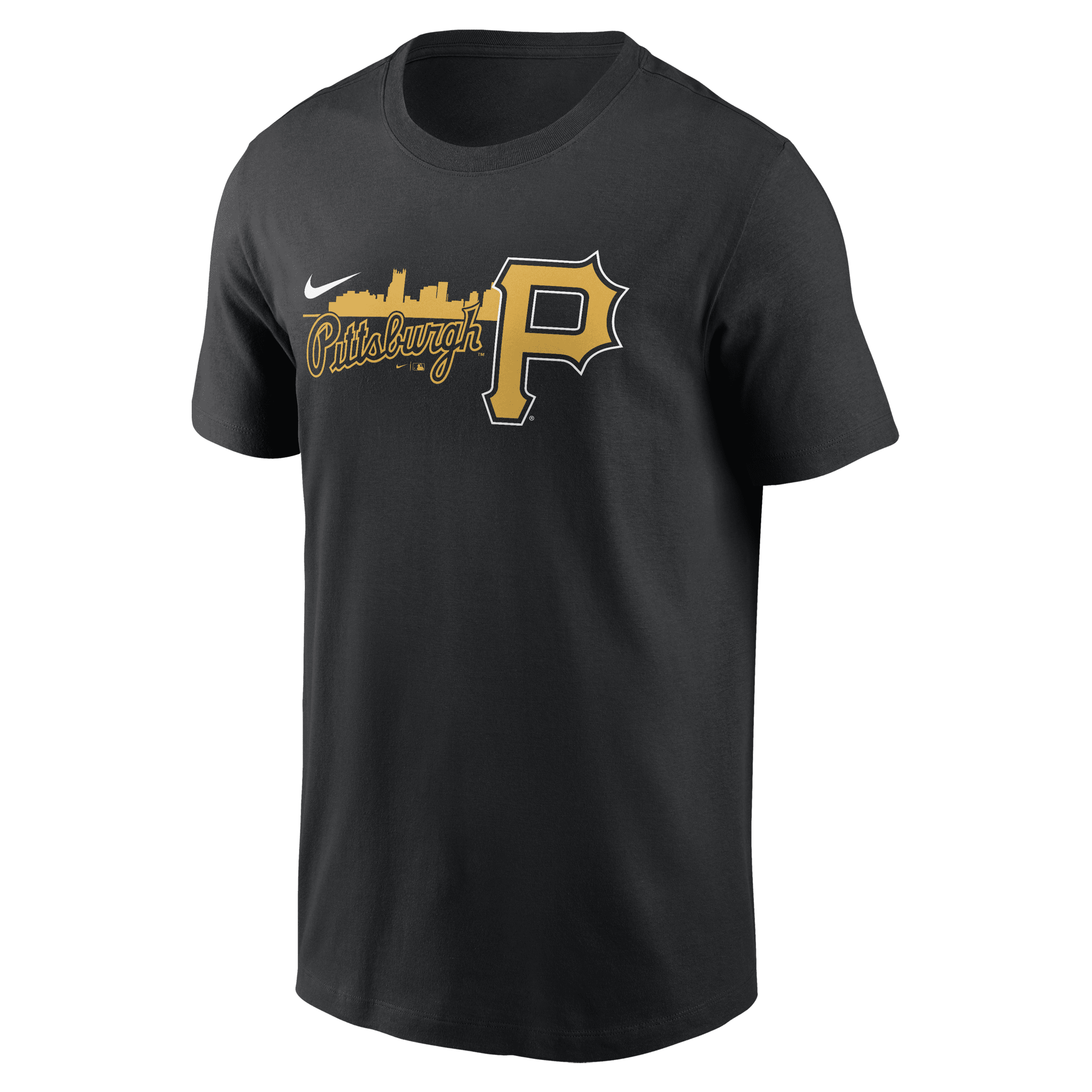 Nike Black Pittsburgh Pirates Local Team Skyline T-shirt In Black