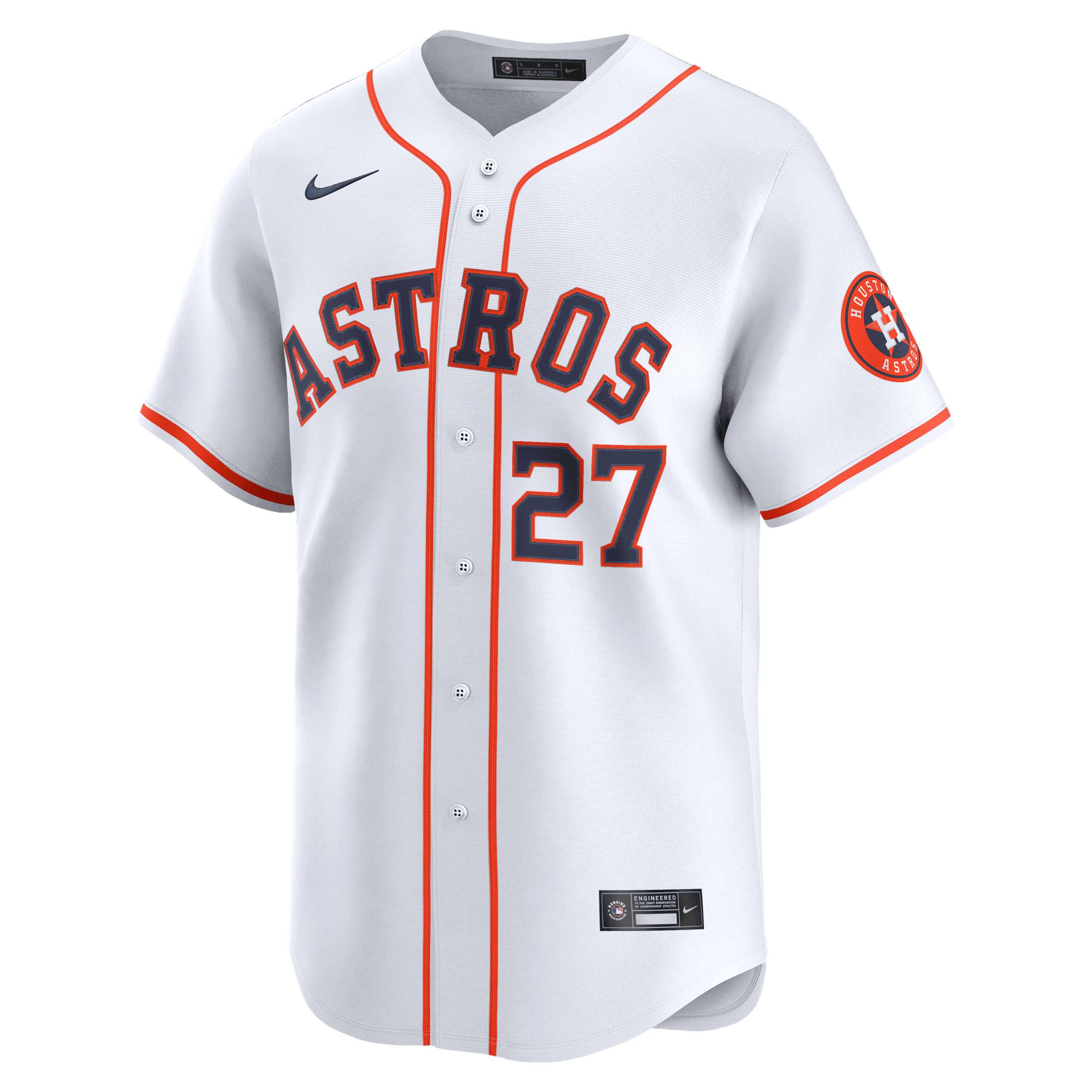 Jose Altuve Houston Astros Nike Men's Dri-FIT ADV MLB Limited Jersey in White | LM25HUHOHU9-457