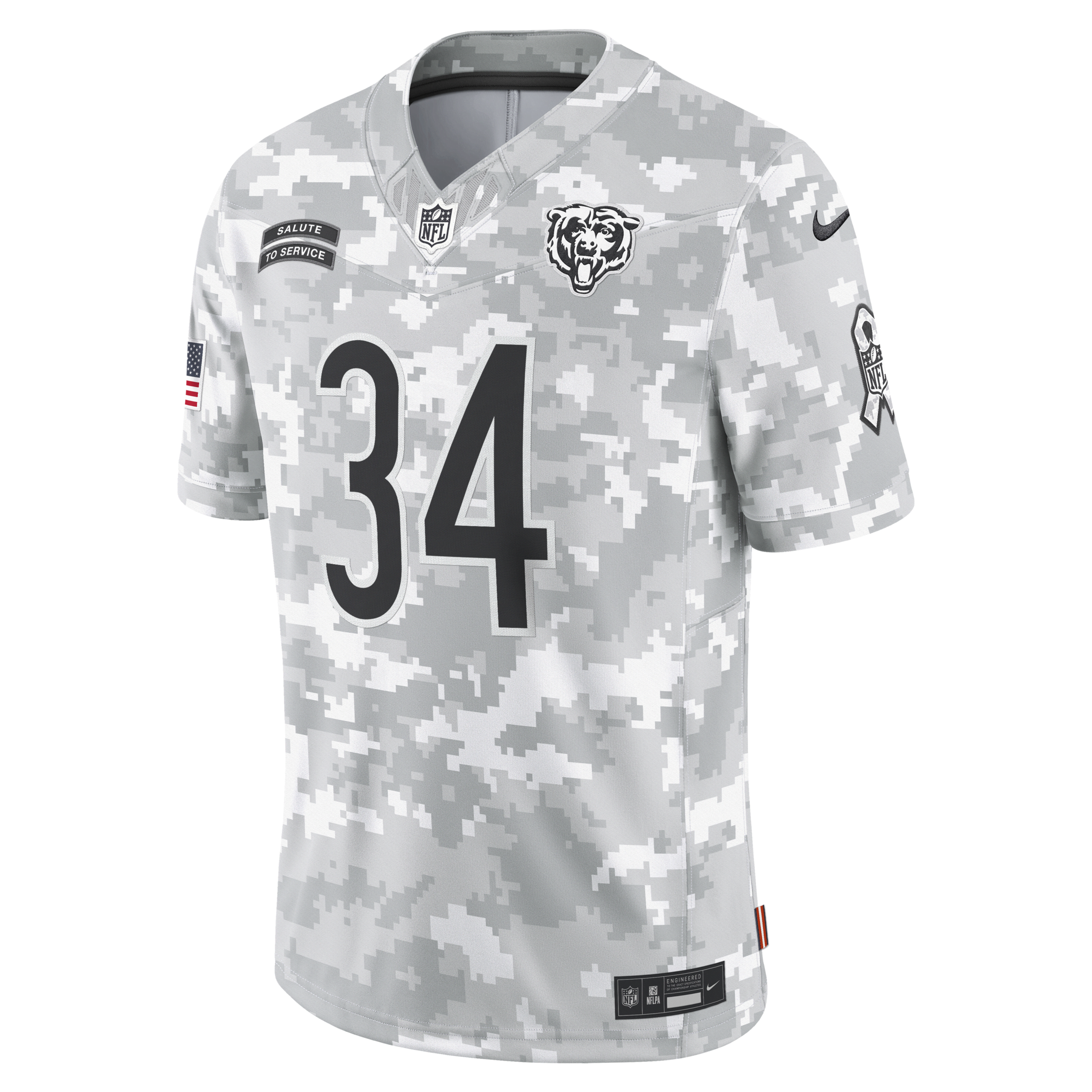 NIKE WALTER PAYTON CHICAGO BEARS SALUTE TO SERVICE  MEN'S DRI-FIT NFL LIMITED JERSEY