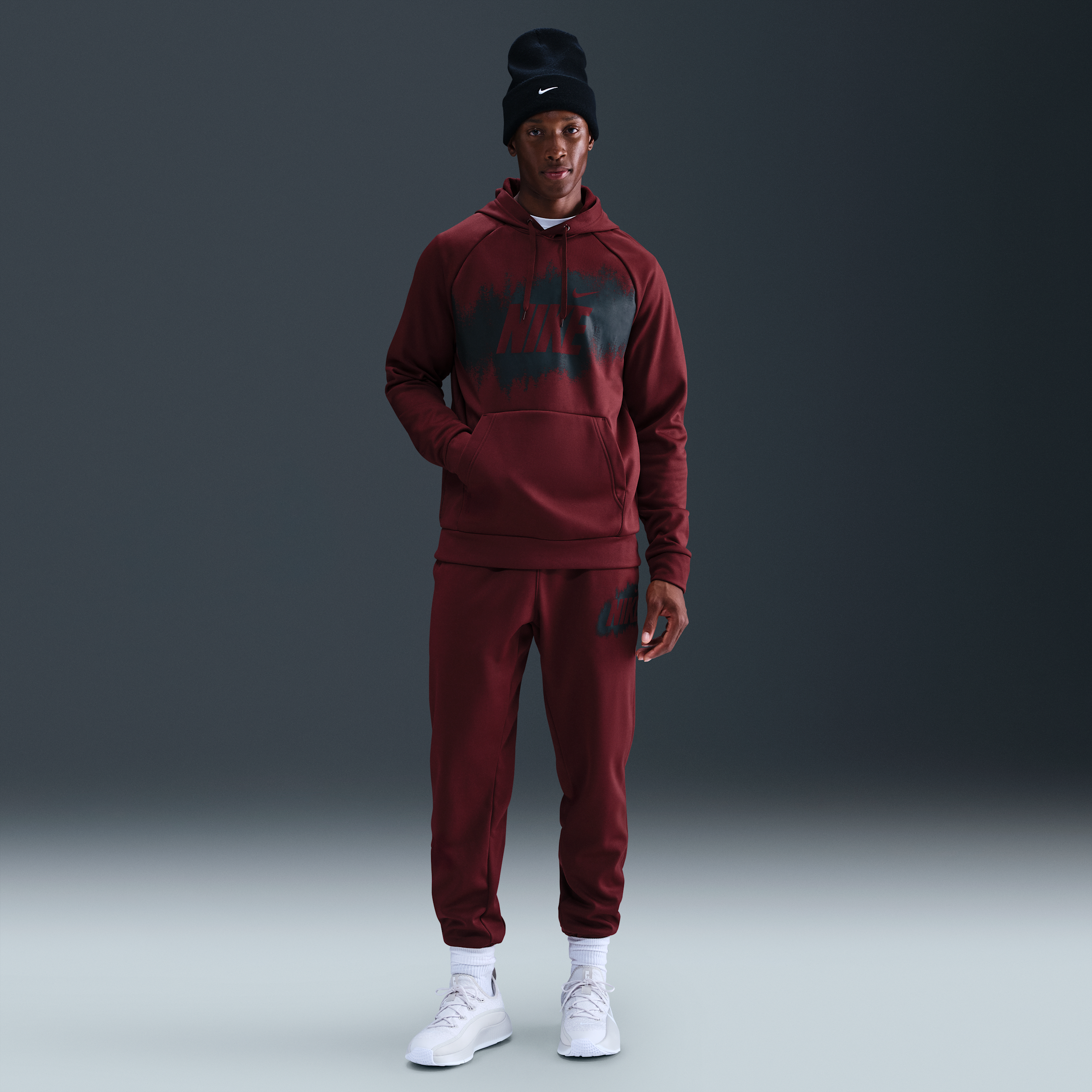 Nike Men's Therma-fit Fleece Jogger Pants In Red
