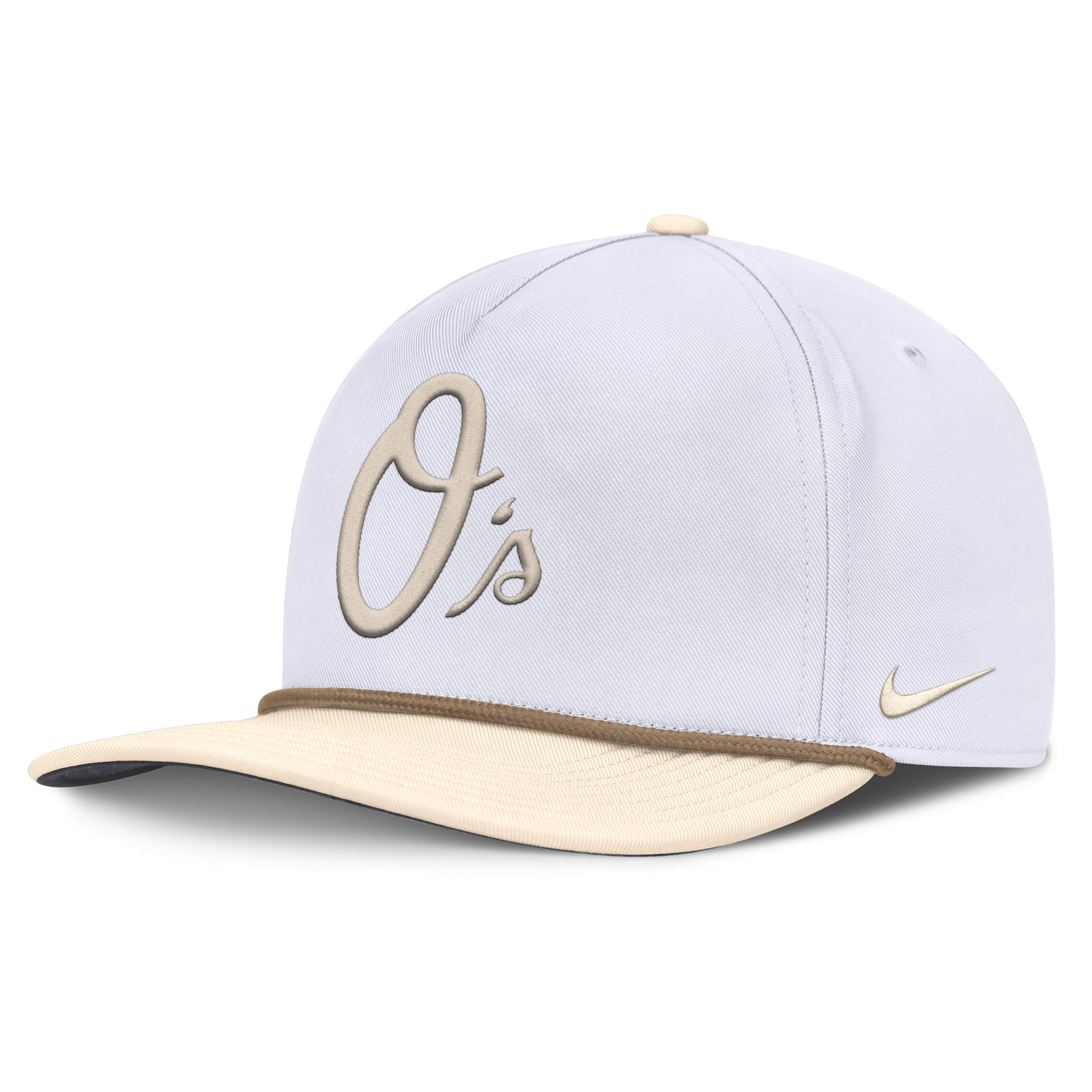 Nike White/cream Baltimore Orioles Pro Performance Snapback Hat In White