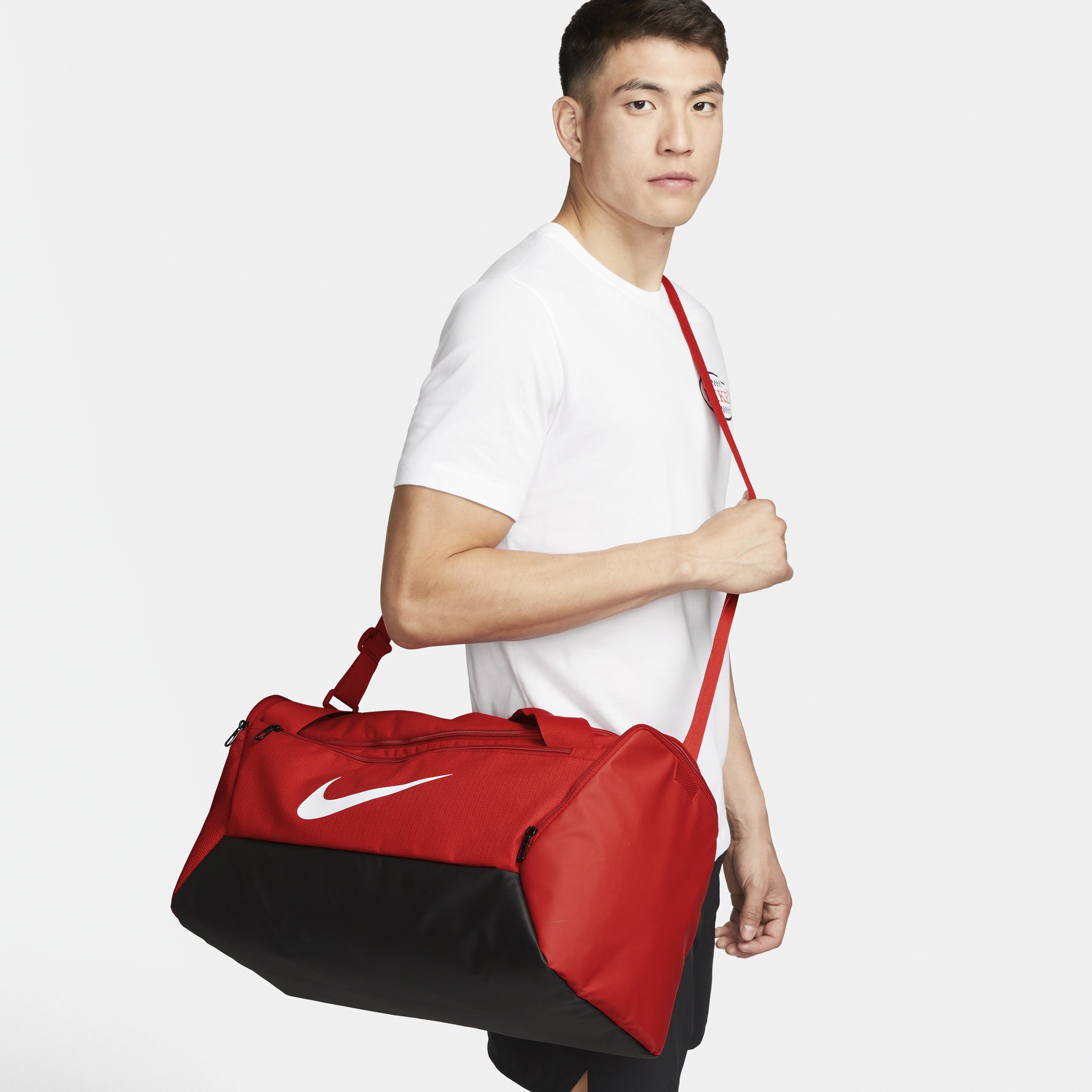 Nike Unisex Brasilia Training Duffel Bag (small, 41l) In Red