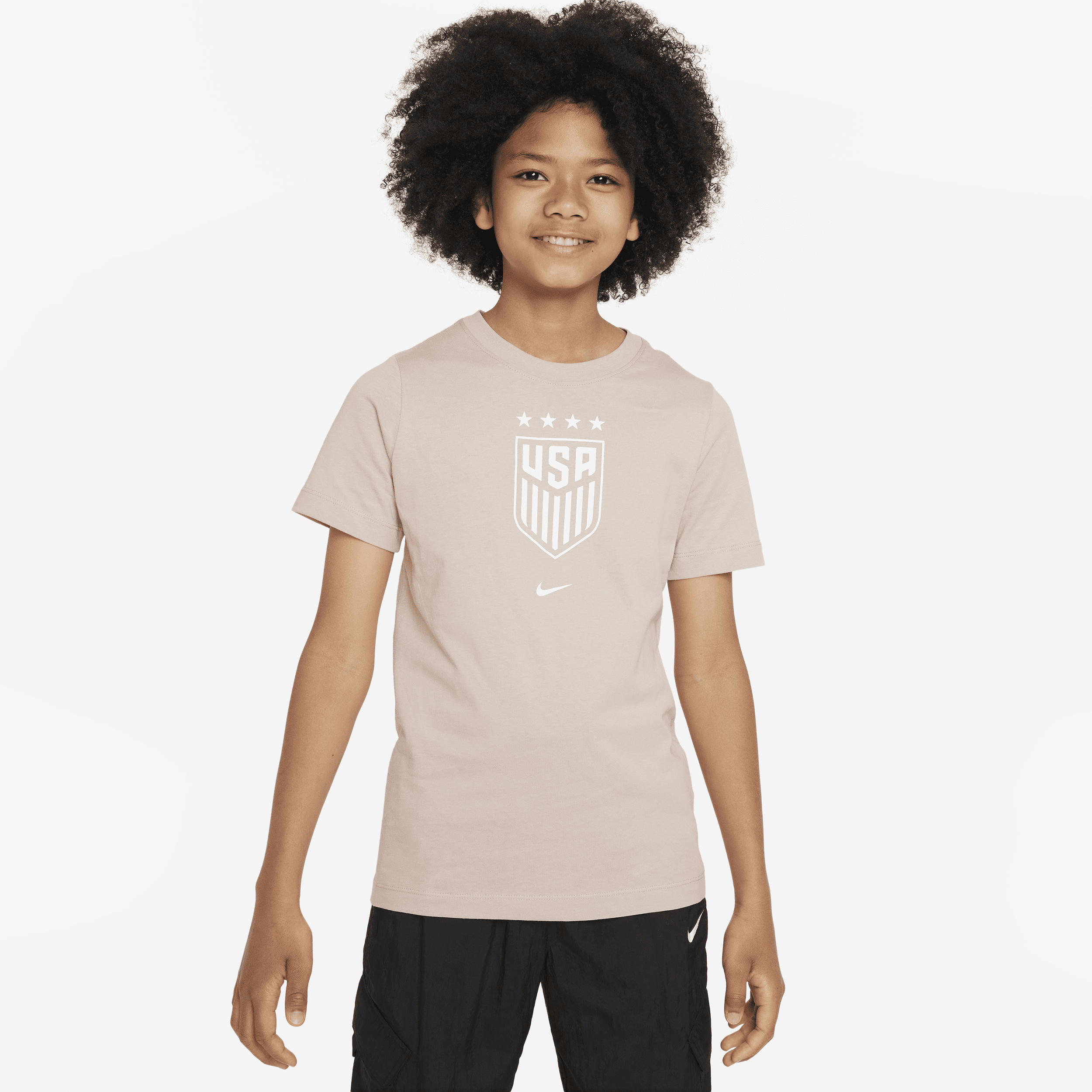 Nike Uswnt Big Kids'  Soccer T-shirt In Brown