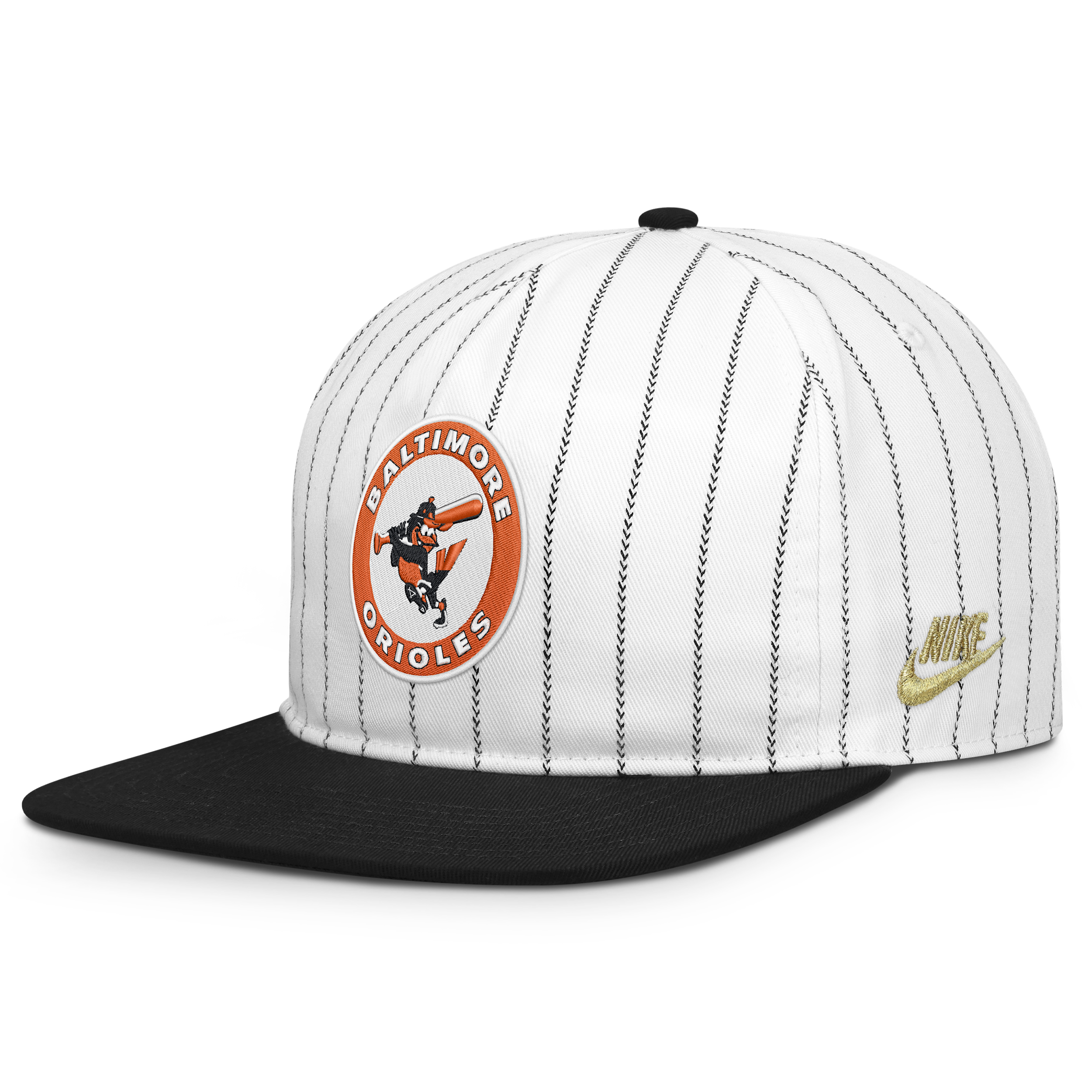 Men's Nike White/Black Baltimore Orioles Cooperstown Collection Pro Adjustable Hat - White, Black