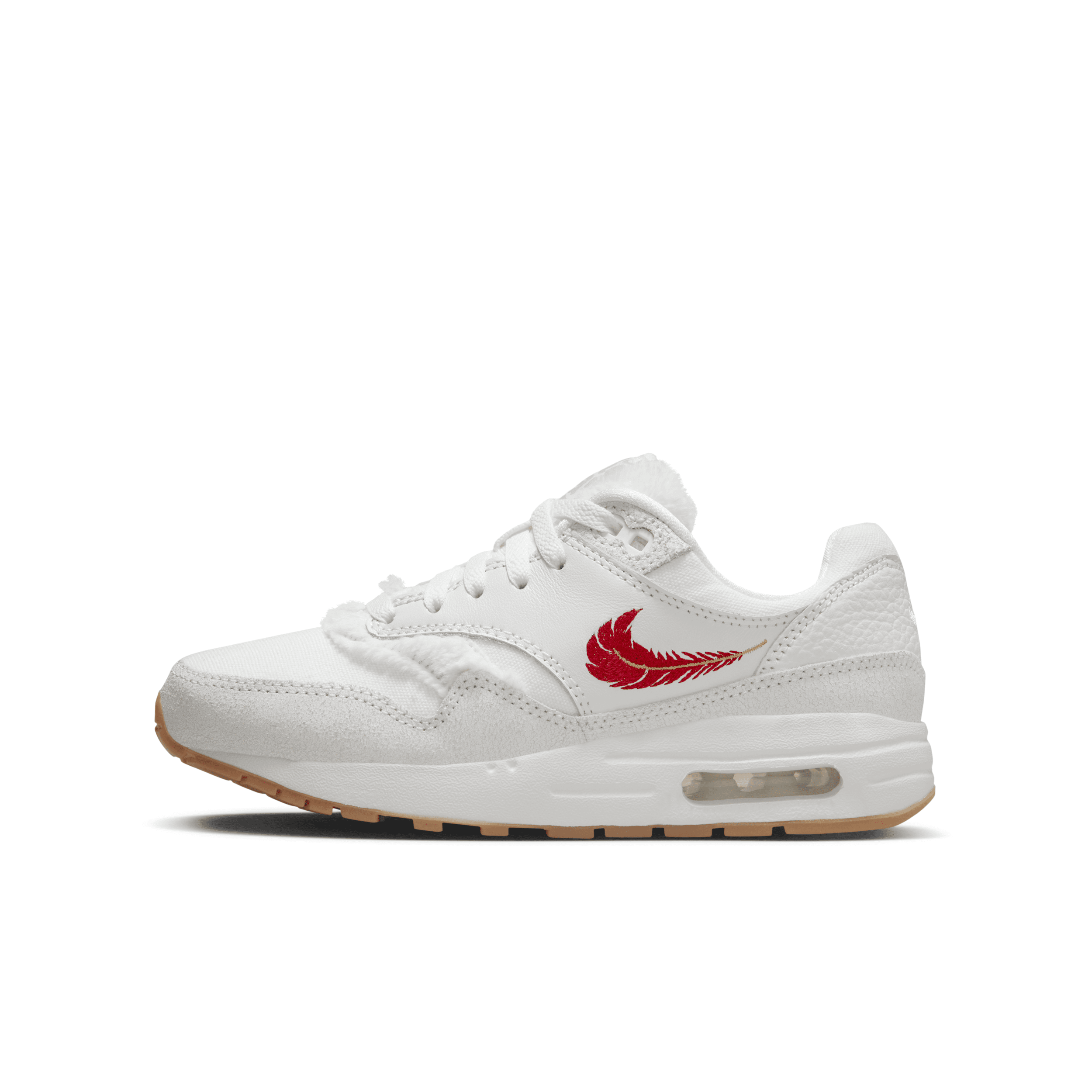 Nike Air Max 1 Big Kid's Shoes In White