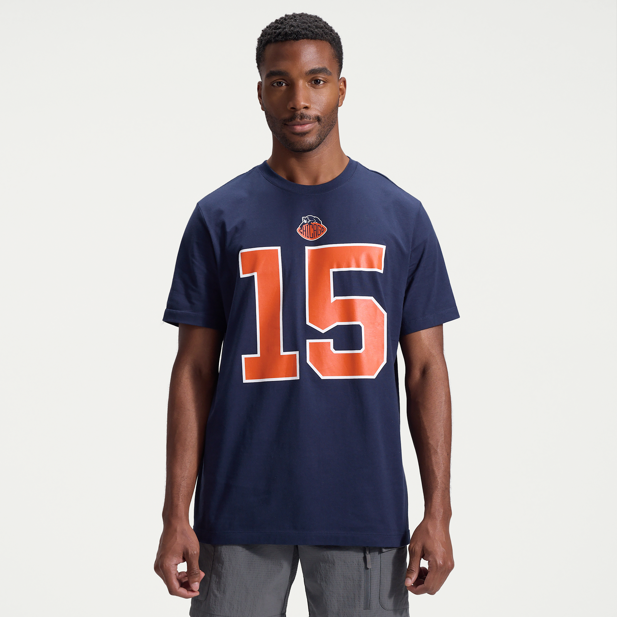 Rome Odunze Chicago Bears Rivalries Collection Nike Men's NFL T-Shirt in Blue | N19941L7QF-T2J