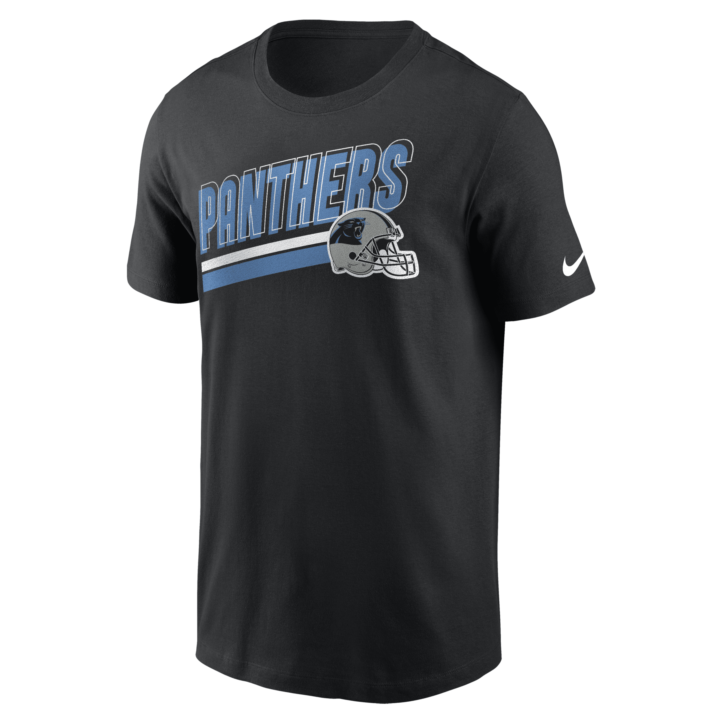 Nike Black Carolina Panthers Essential Blitz Lockup T-shirt In Black