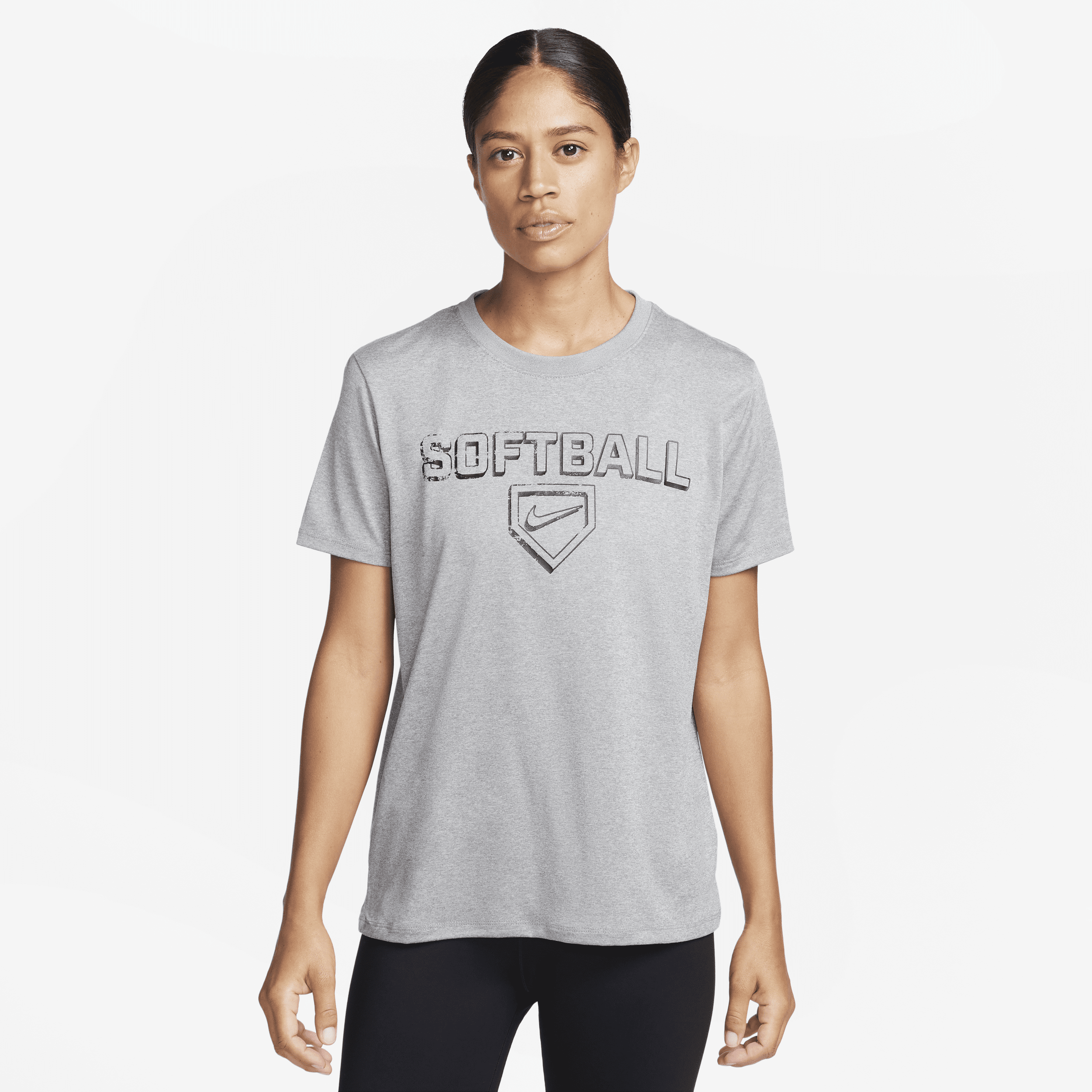 Nike Women's Dri-fit Softball T-shirt In Grey