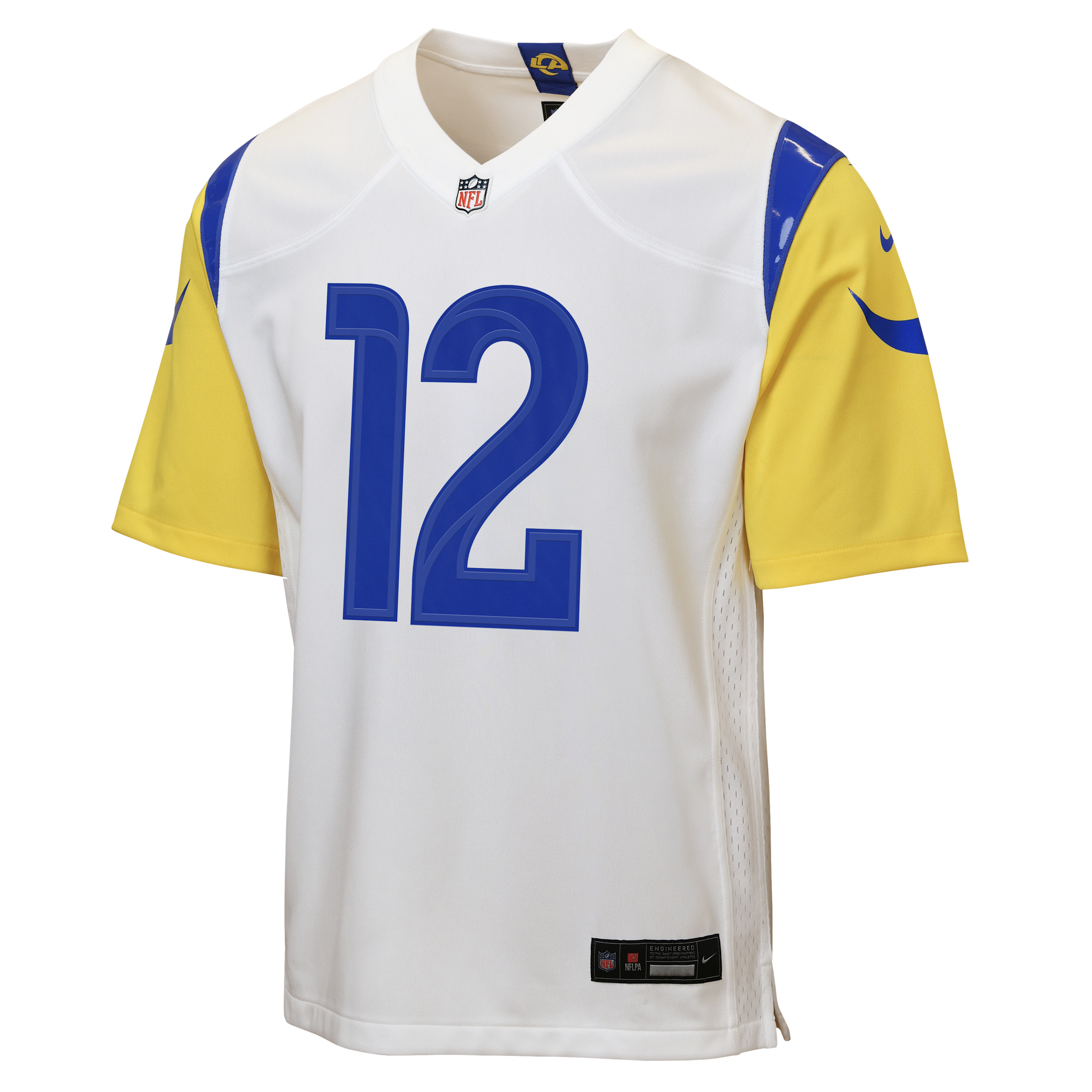 Nike Puka Nacua Los Angeles Rams Big Kids' Game Jersey in White | Z1B7N2P9RAM12-002