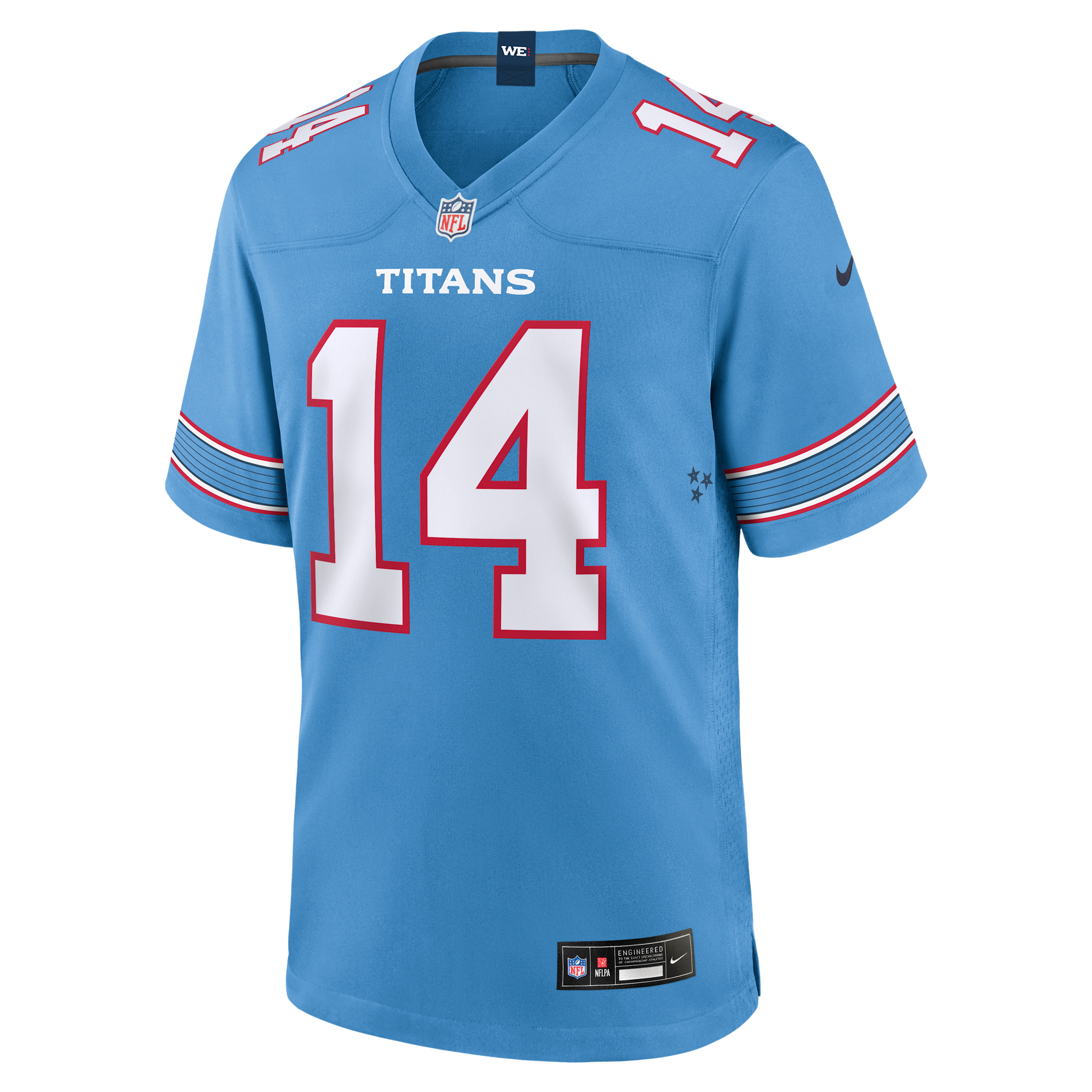 Nike Men's Carnell Tate Light Blue Tennessee Titans 2026 Nfl Draft First Round Pick No. 4 Team Game Jersey - Light Blue