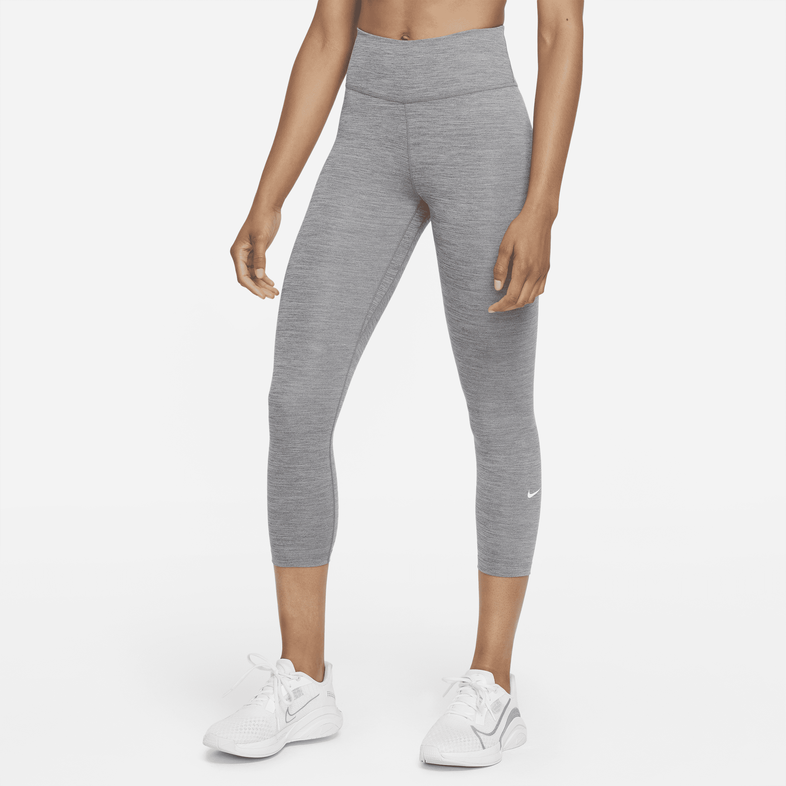 Nike Women's One Mid-rise Crop Leggings In Grey