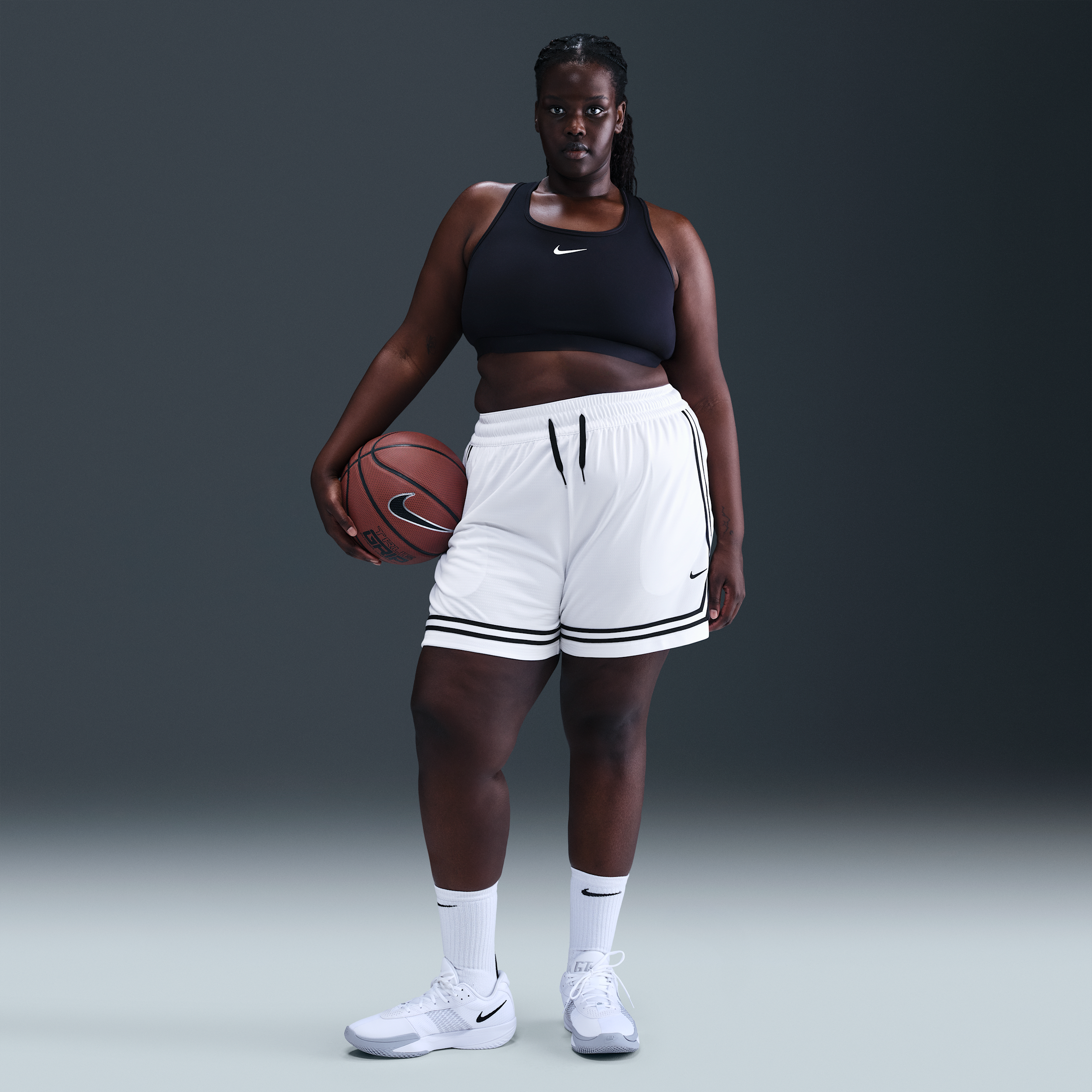 Nike Women's Crossover Dri-FIT 5" Basketball Shorts in White | FV8516-100