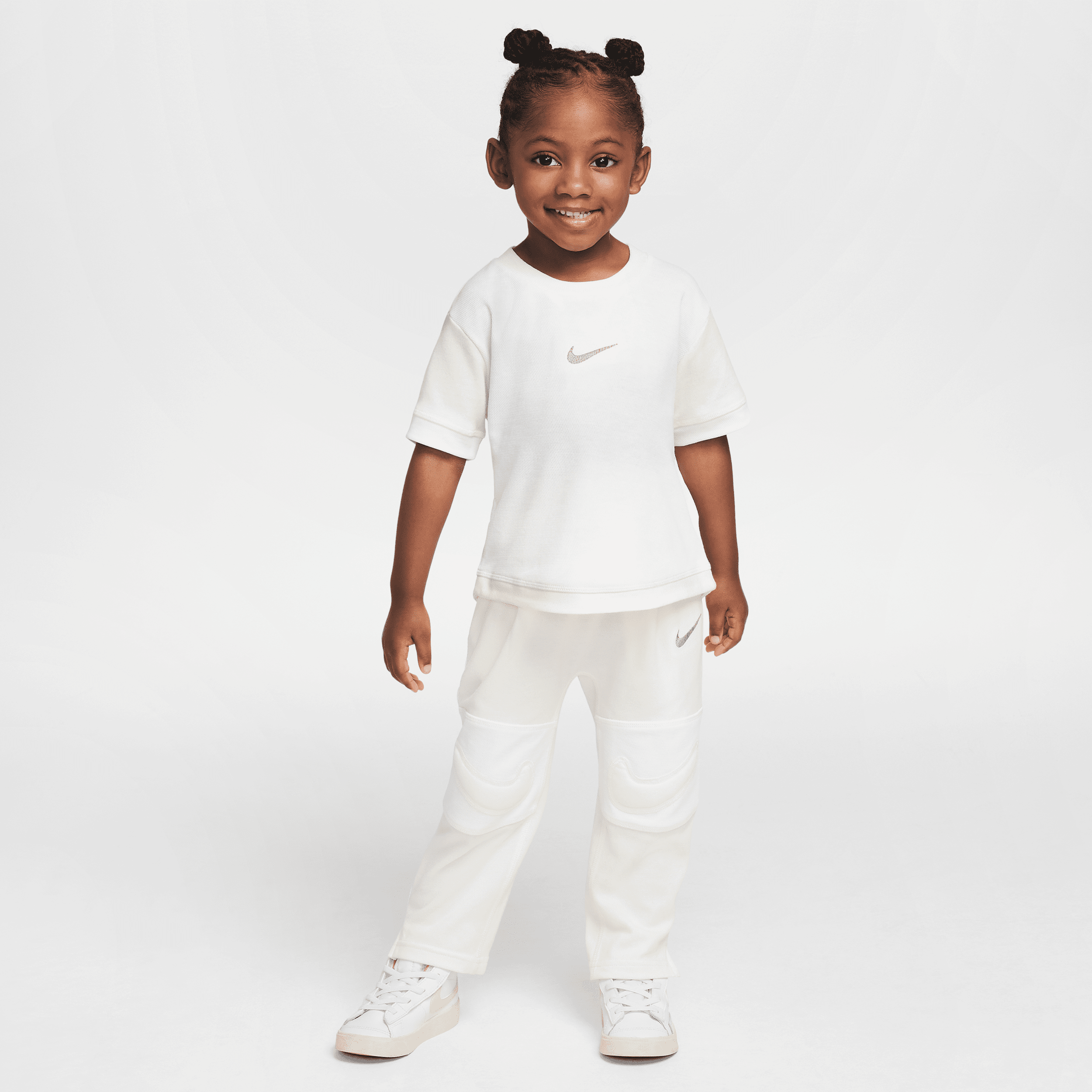 Nike Ready, Set! Toddler Tee And Jogger Pants Set In White