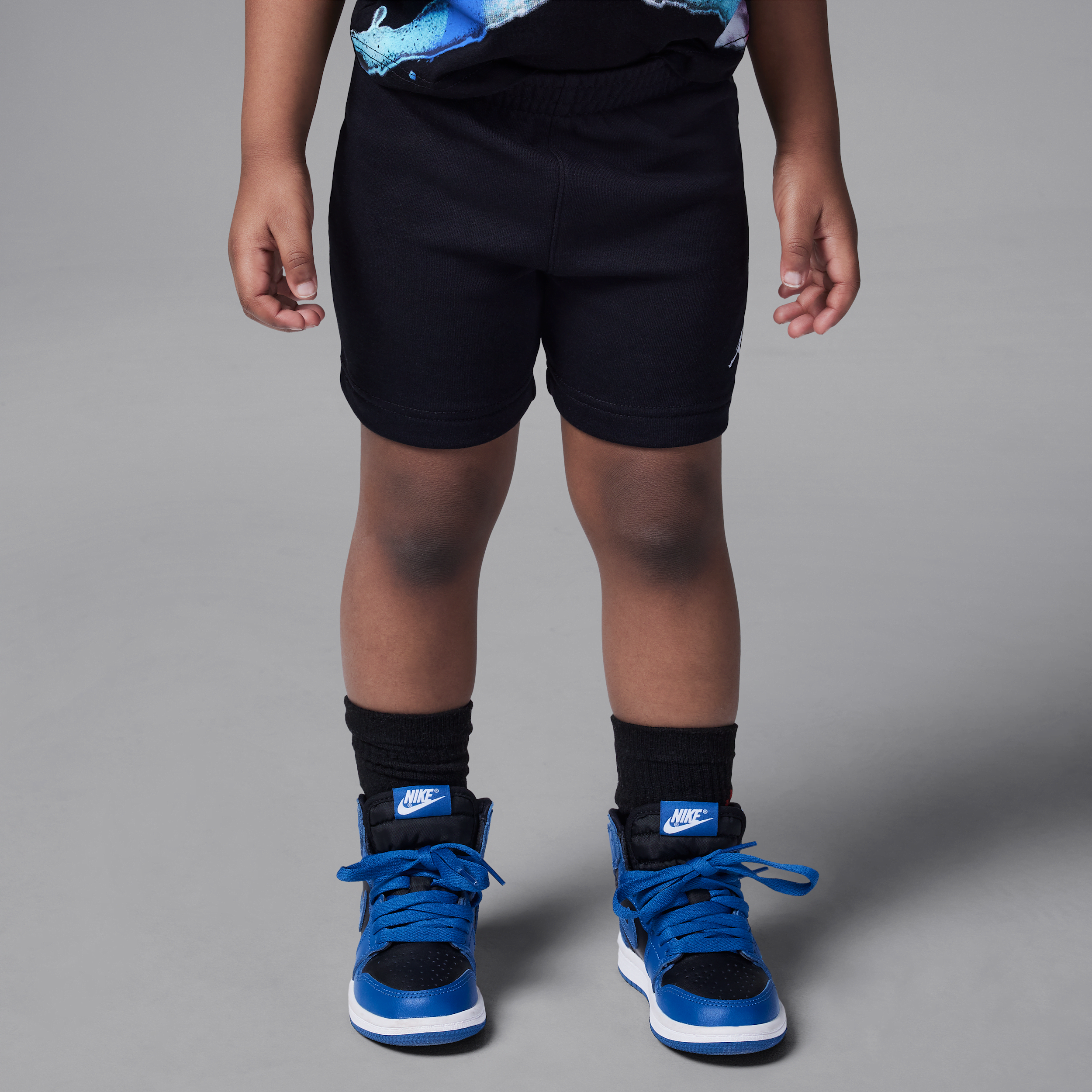 Jordan Mj Brooklyn French Terry Essentials Toddler Shorts In Black