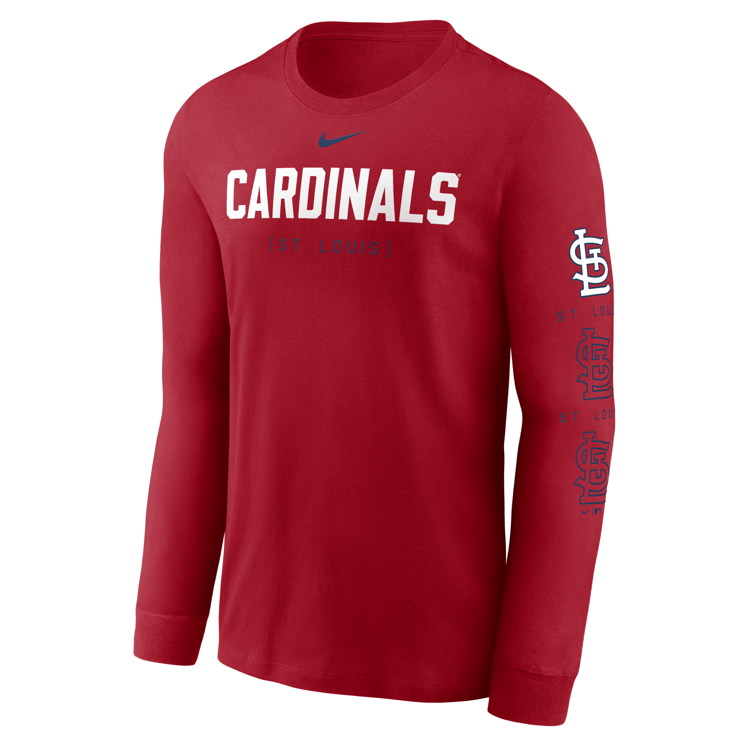 Shop Nike St. Louis Cardinals Repeater  Men's Mlb Long-sleeve T-shirt In Red