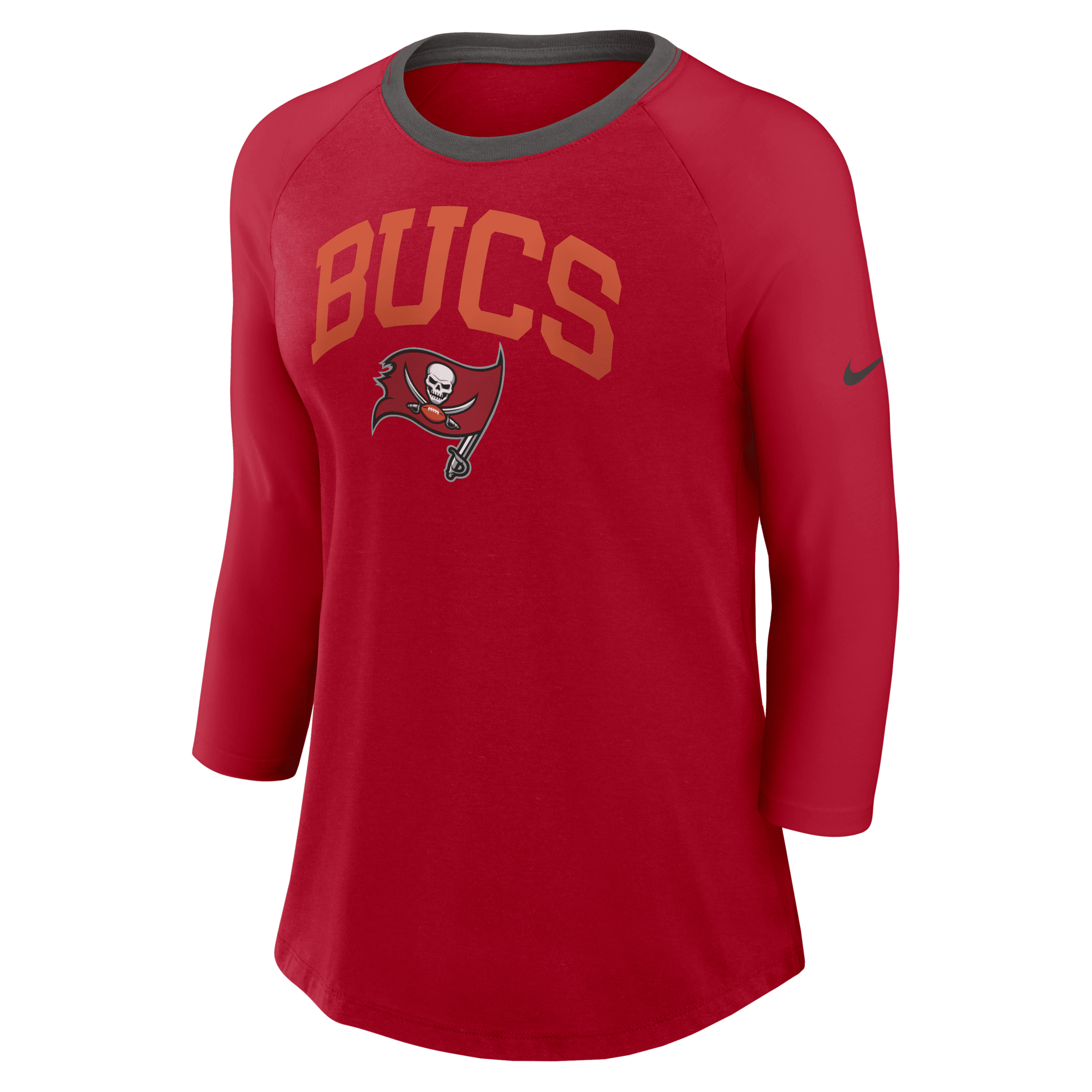 Nike Tampa Bay Buccaneers Women's Nfl 3/4-sleeve T-shirt In Red