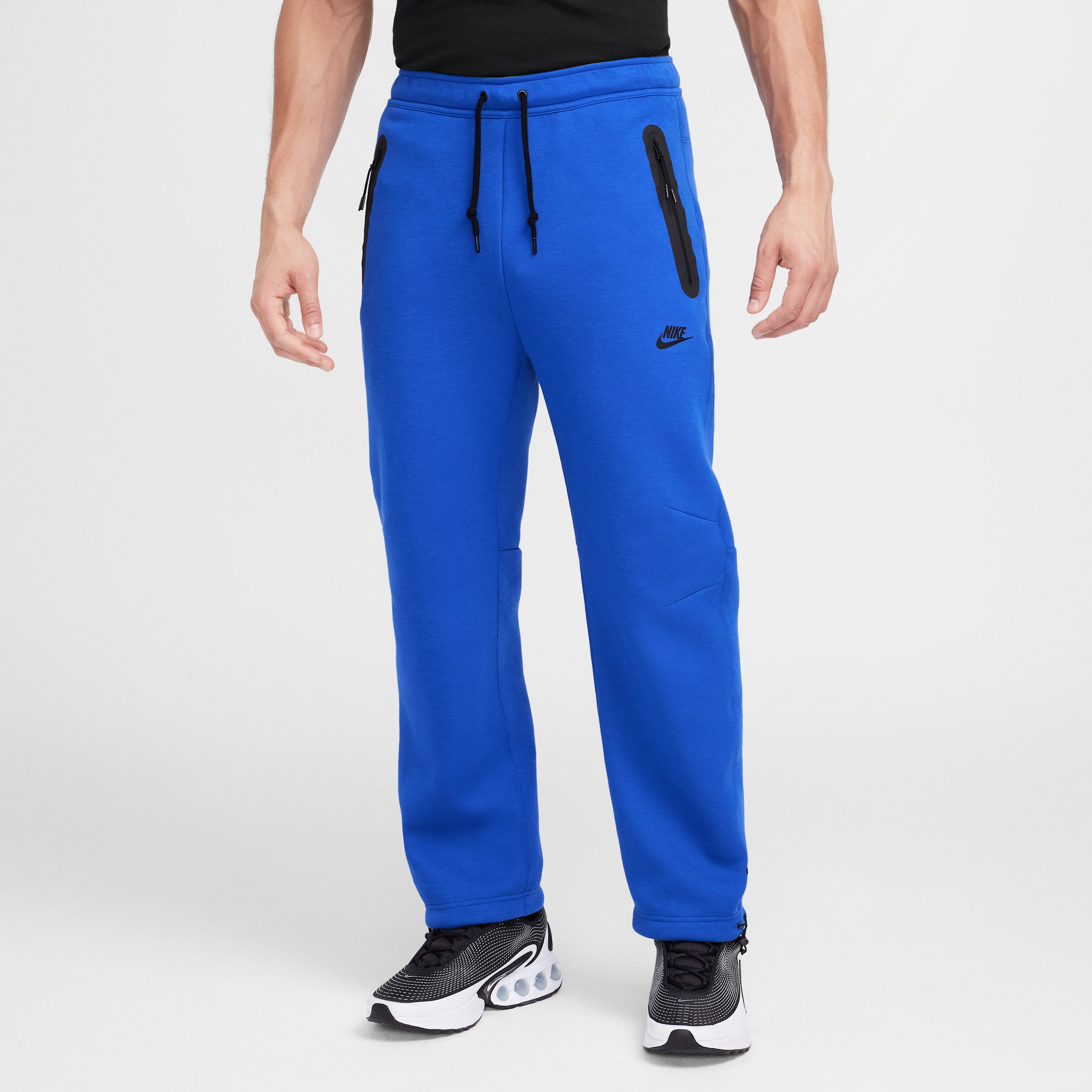Nike Men's Tech Fleece Open-hem Pants In Blue