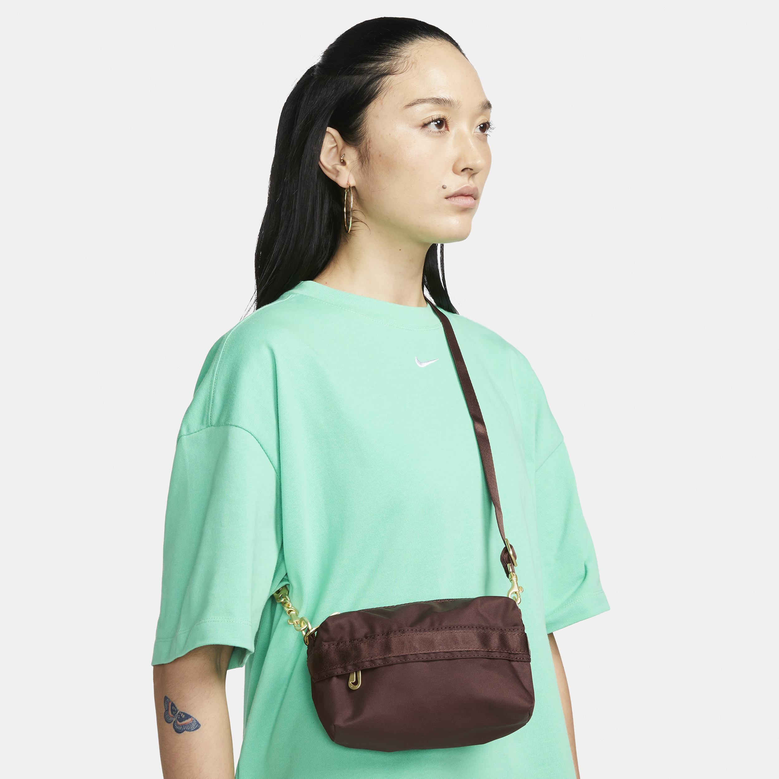 Nike Women's Sportswear Futura Luxe Crossbody Bag (1l) In Brown | ModeSens