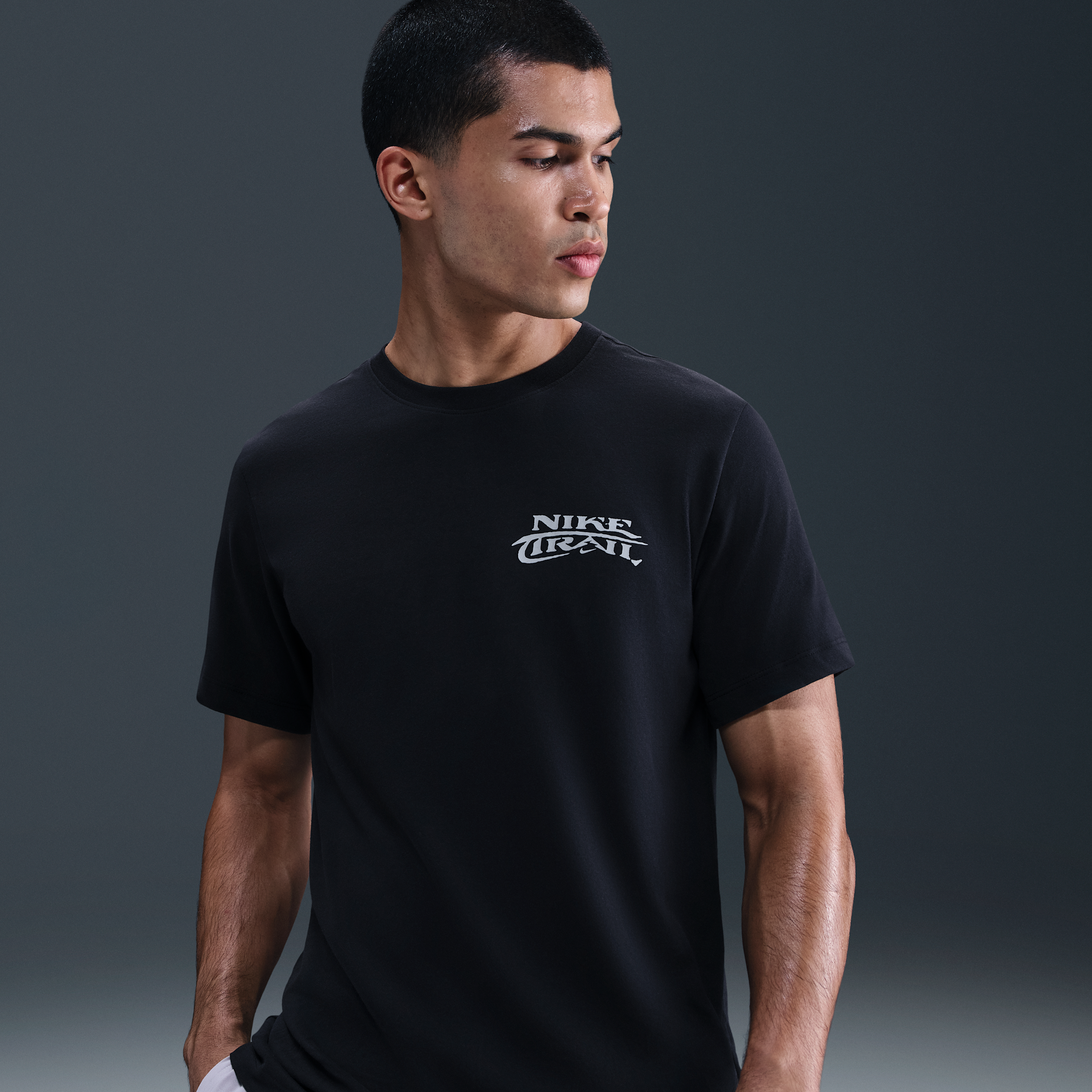 Nike Men's Trail Dri-fit Running T-shirt In Blue