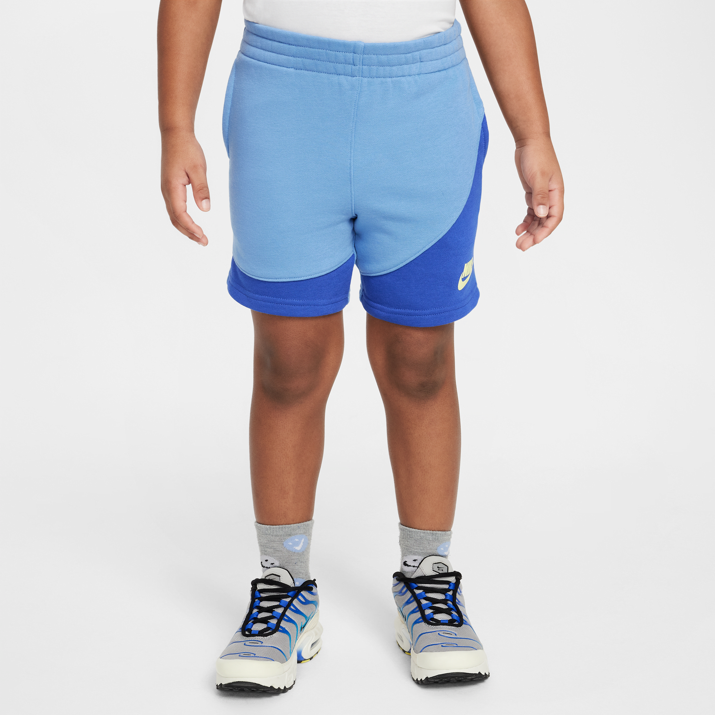 Nike Kids' On The Move Sweat Shorts In Blue
