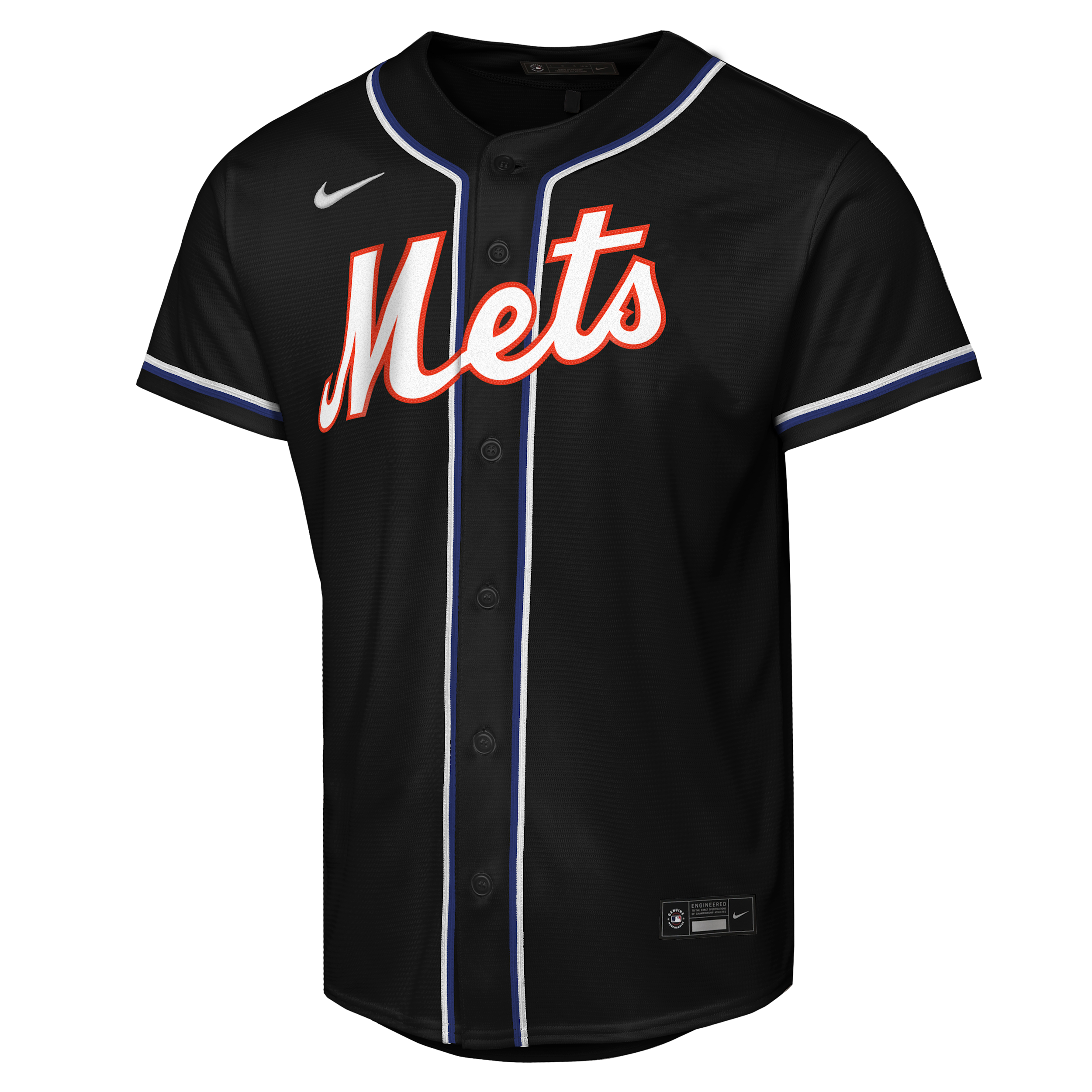 Francisco Lindor New York Mets Big Kids' Nike MLB Replica Fashion Jersey in Black | B7BCBP00NYMFL-NAW