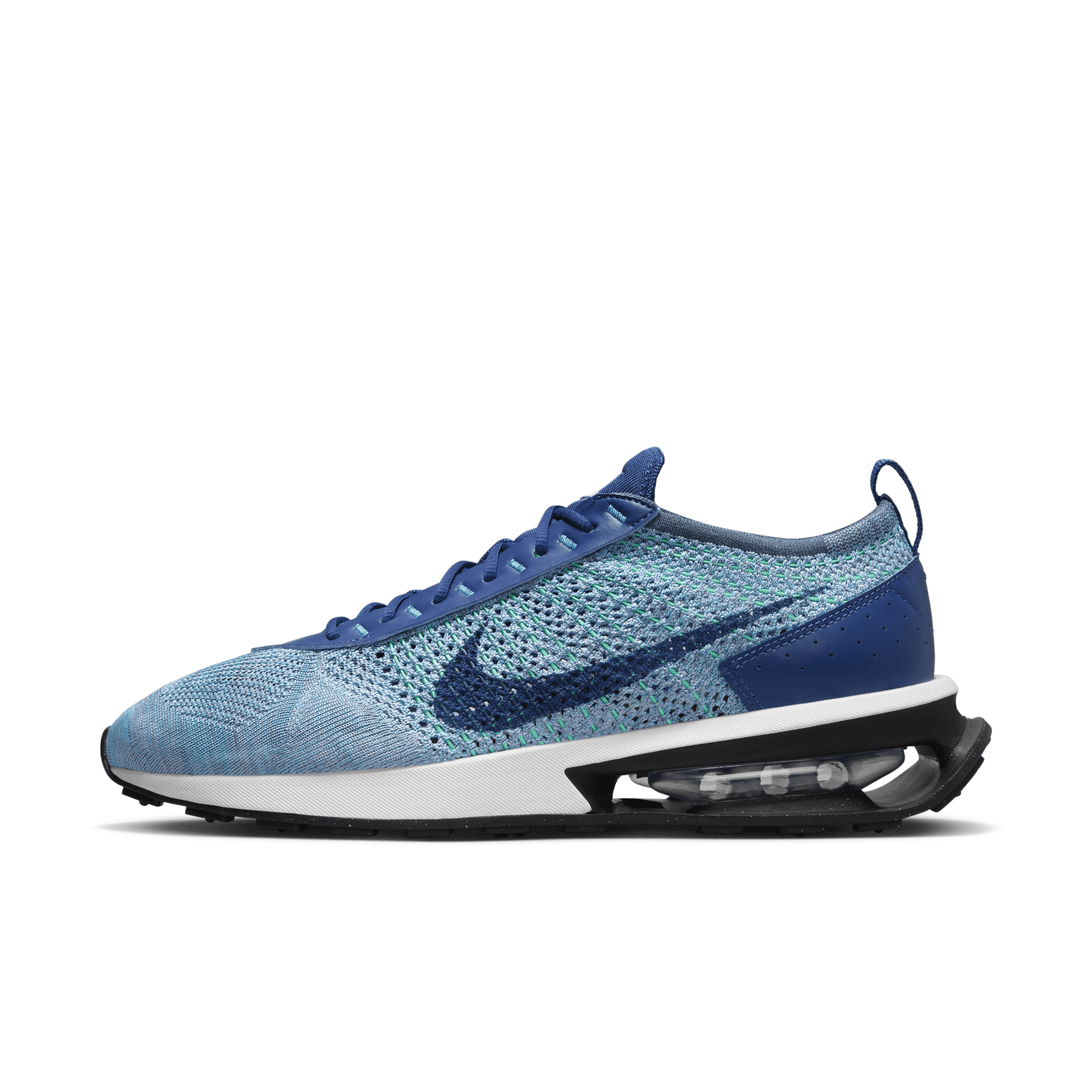 Nike Men's Air Max Flyknit Racer Shoes In Blue