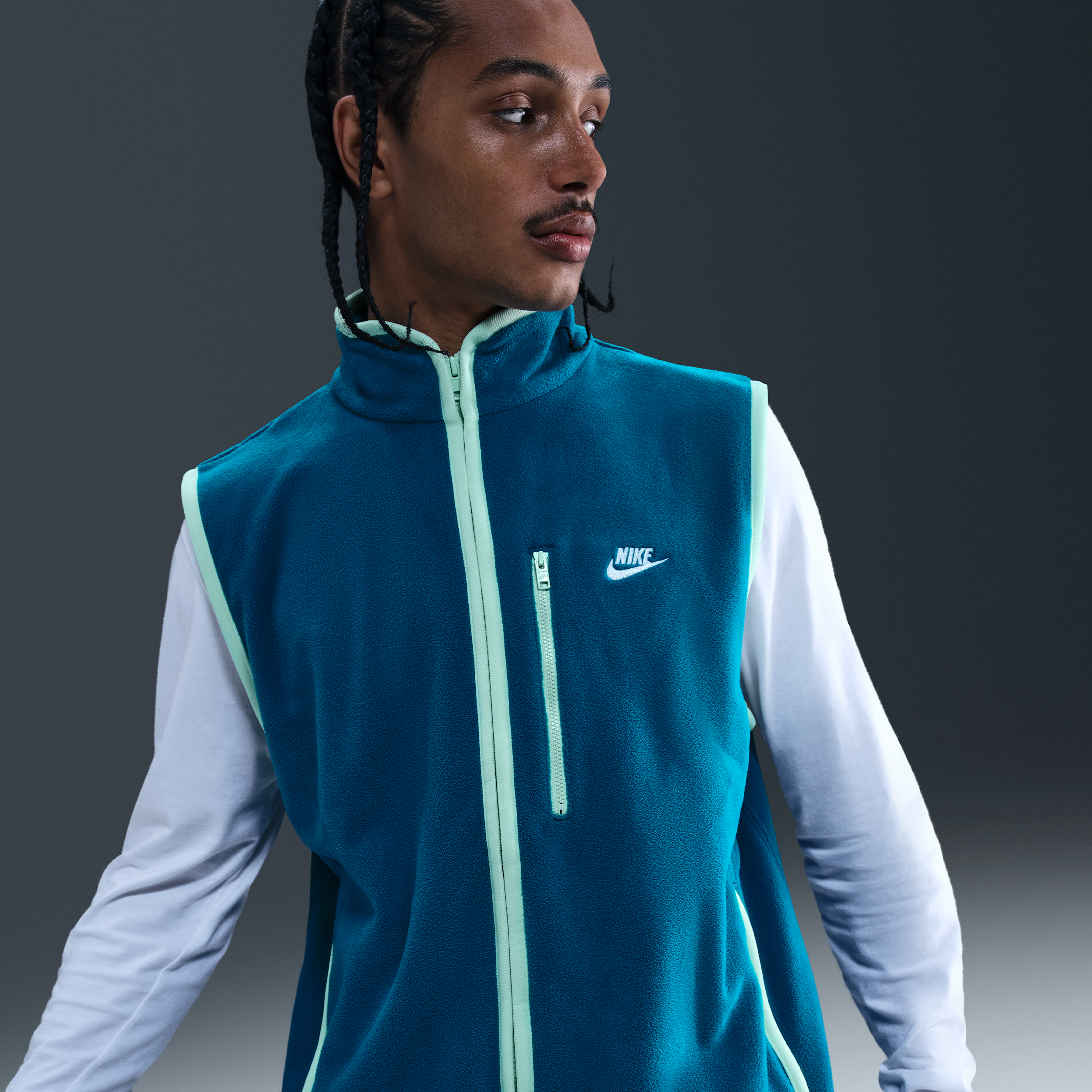 Nike Men's  Sportswear Club Winterized Vest In Blue
