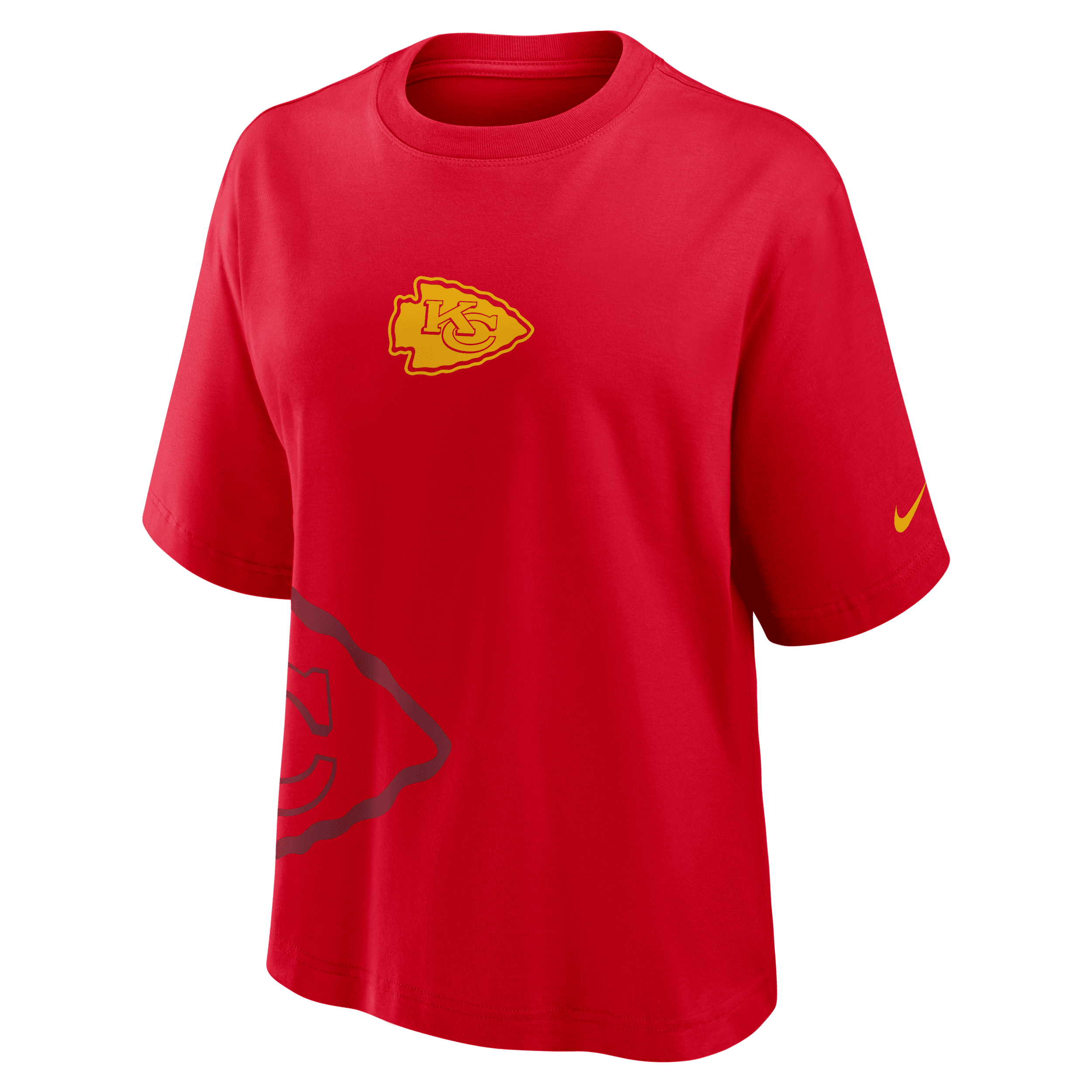 Nike Kansas City Chiefs Boxy Women's Nfl T-shirt In Red