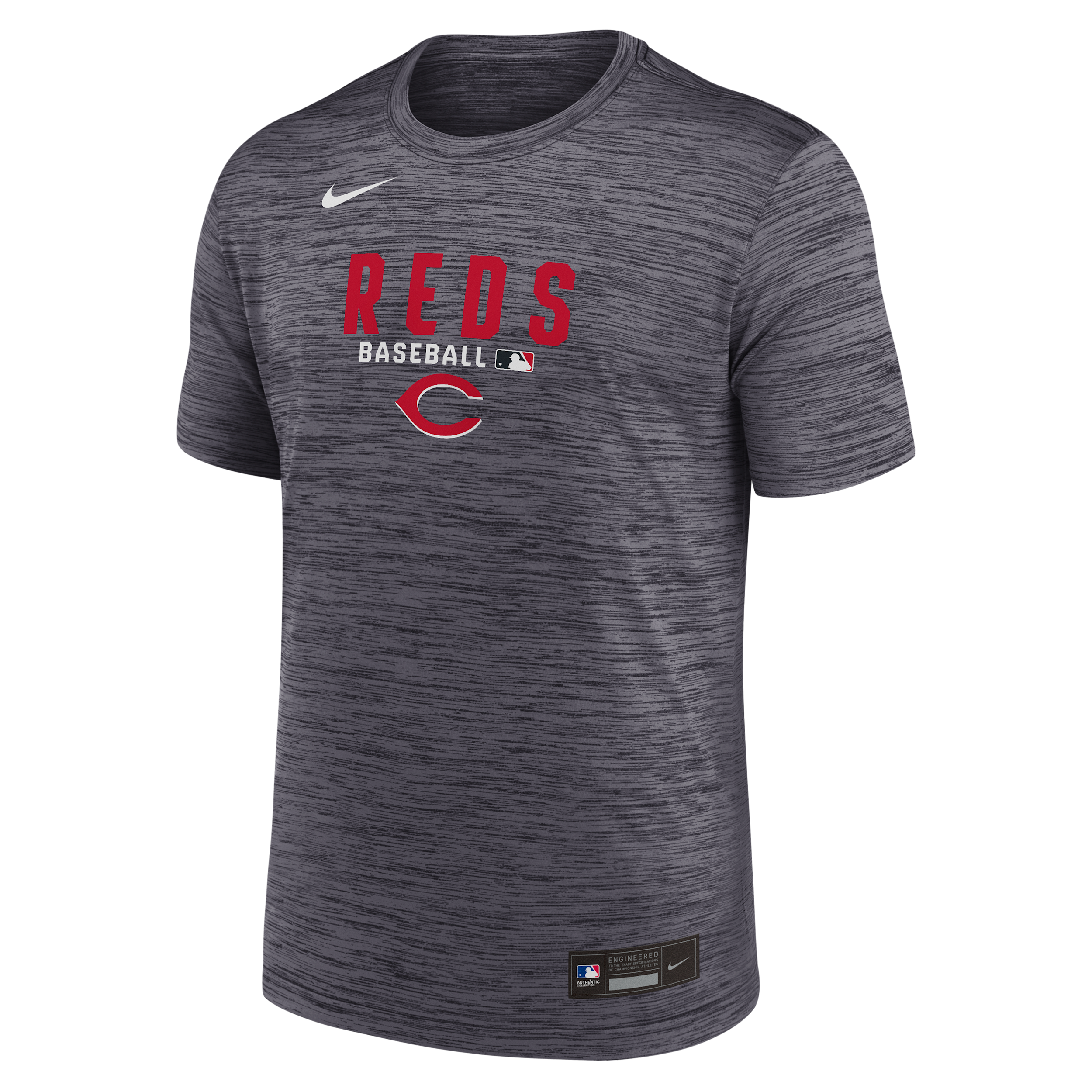 Cincinnati Reds Authentic Collection Nike Men's Dri-FIT MLB T-Shirt in Black | 02ER00ARED-RMG