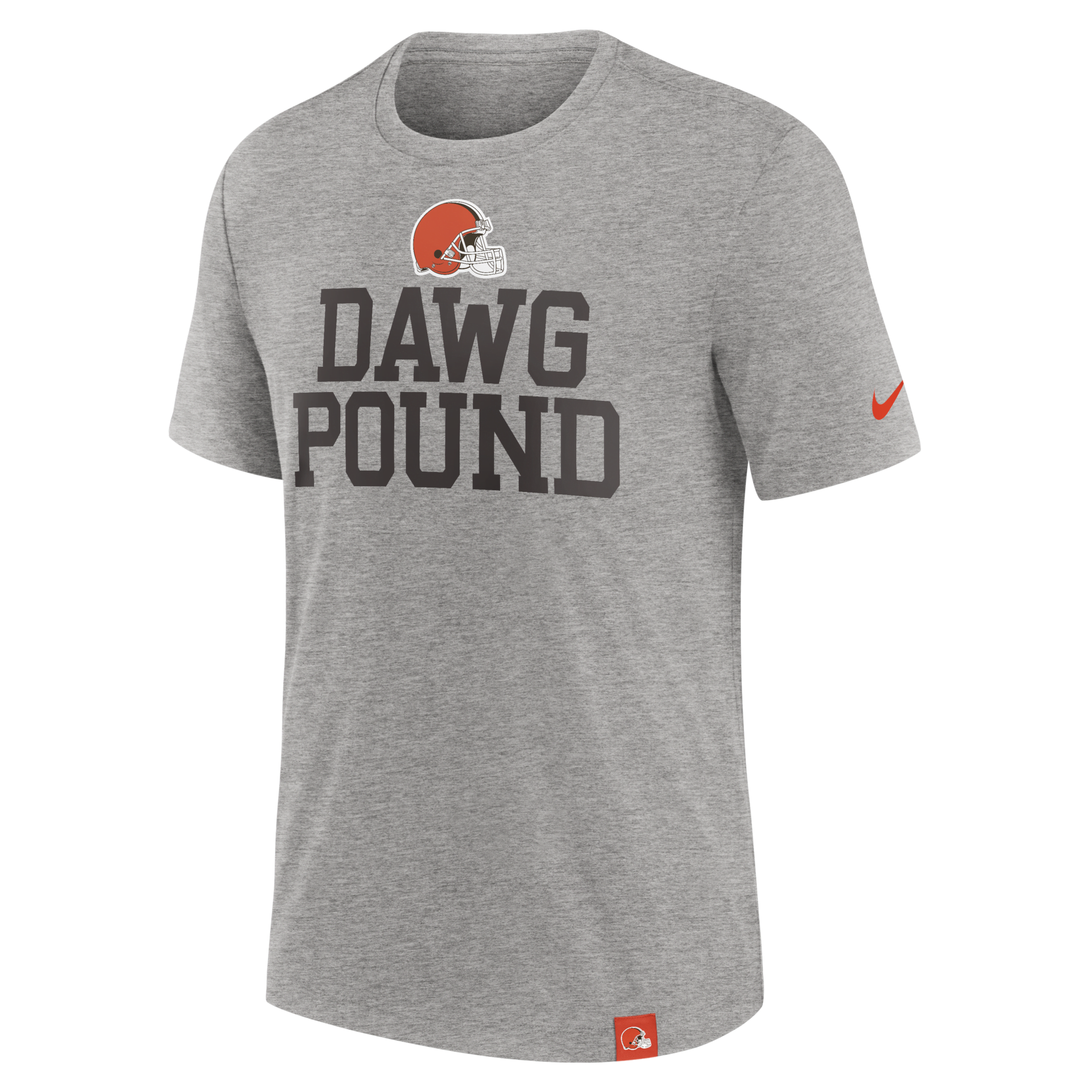 Nike Men's Heather Gray Cleveland Browns Blitz Tri-blend T-shirt In Grey