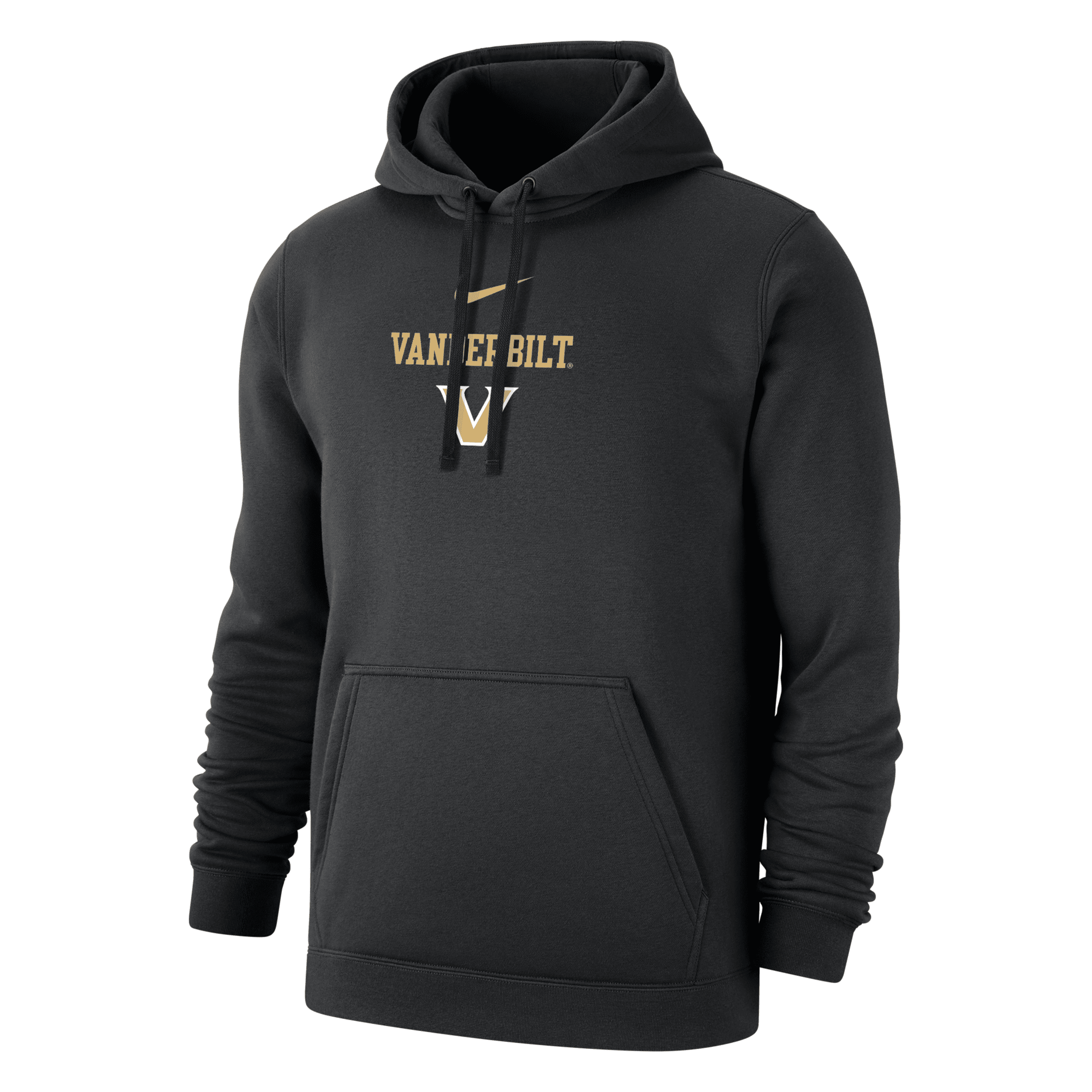 Nike Vanderbilt Club Fleece  Men's College Hoodie In Black