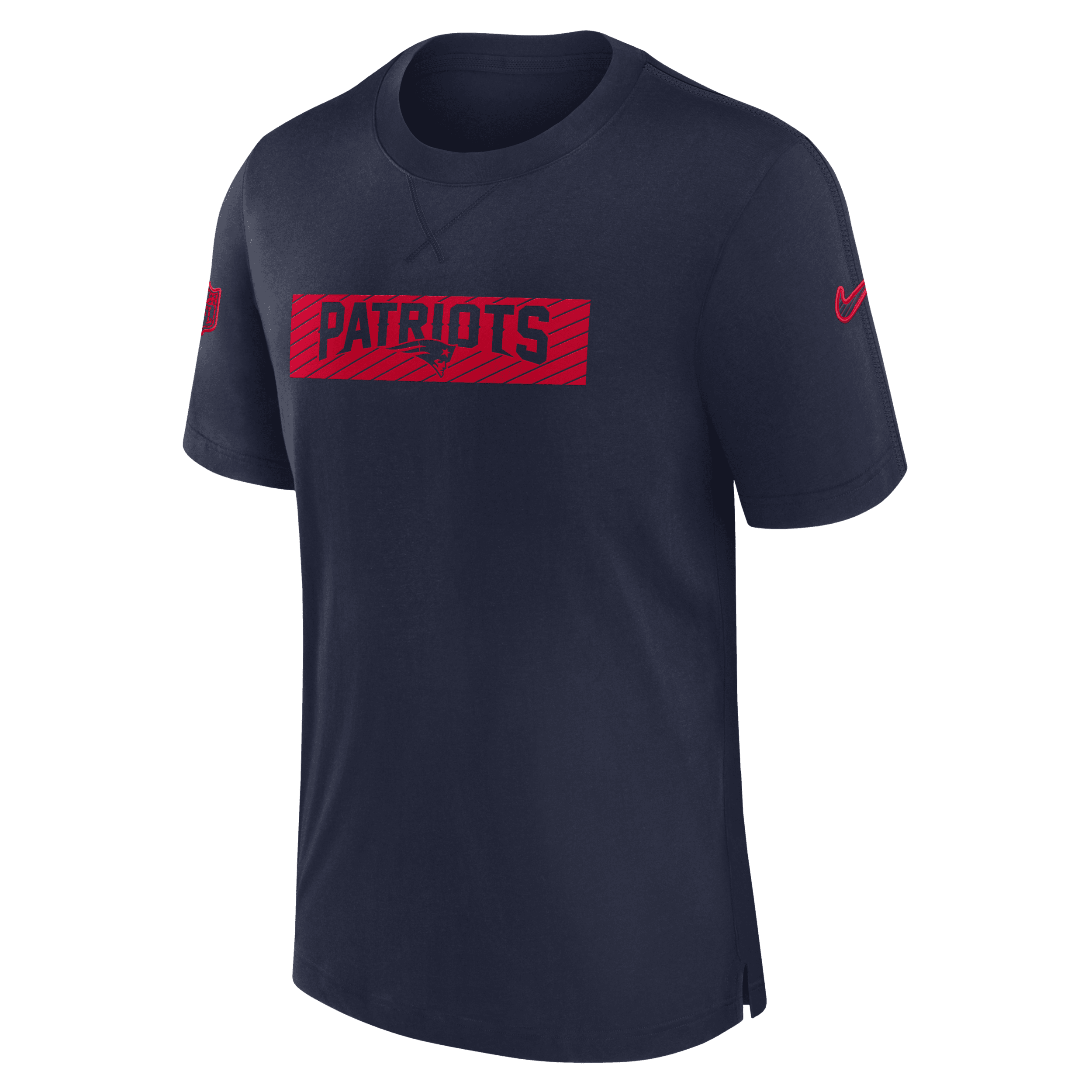 Nike New England Patriots Sideline Player T-shirt In Blue