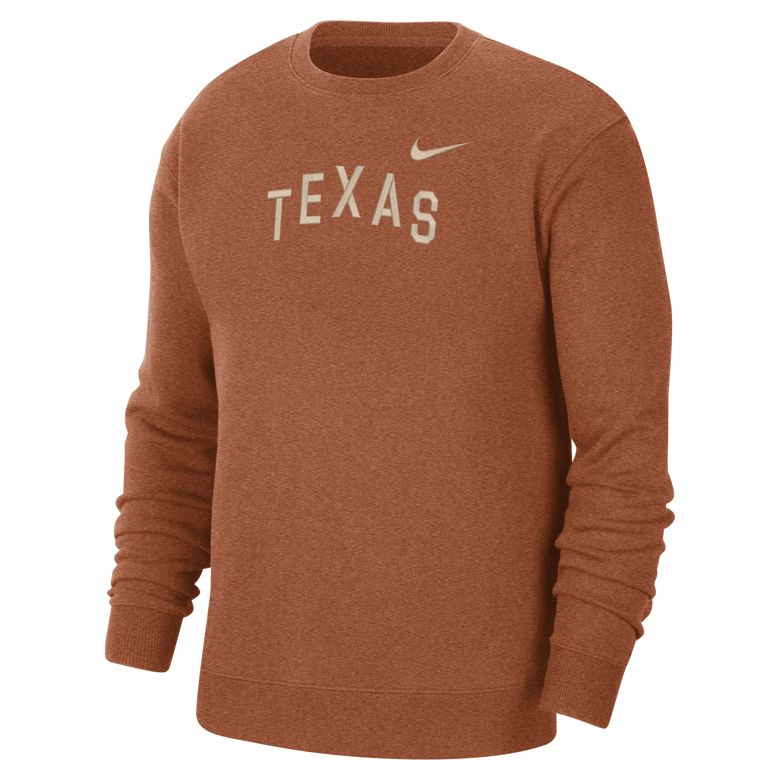 Shop Nike Texas  Men's College Crew-neck Sweatshirt In Orange