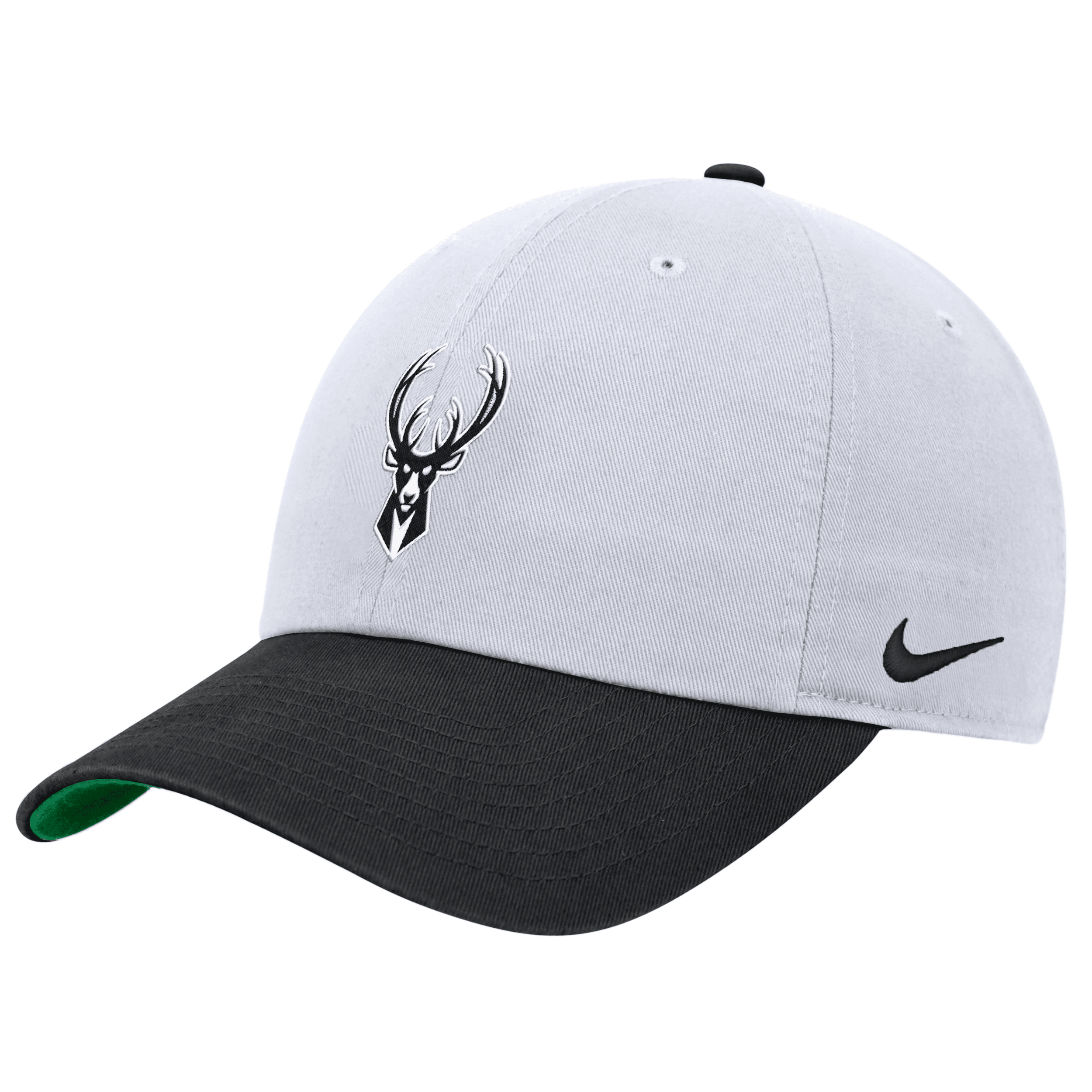 Shop Nike Milwaukee Bucks Select Series  Unisex Nba Cap In White