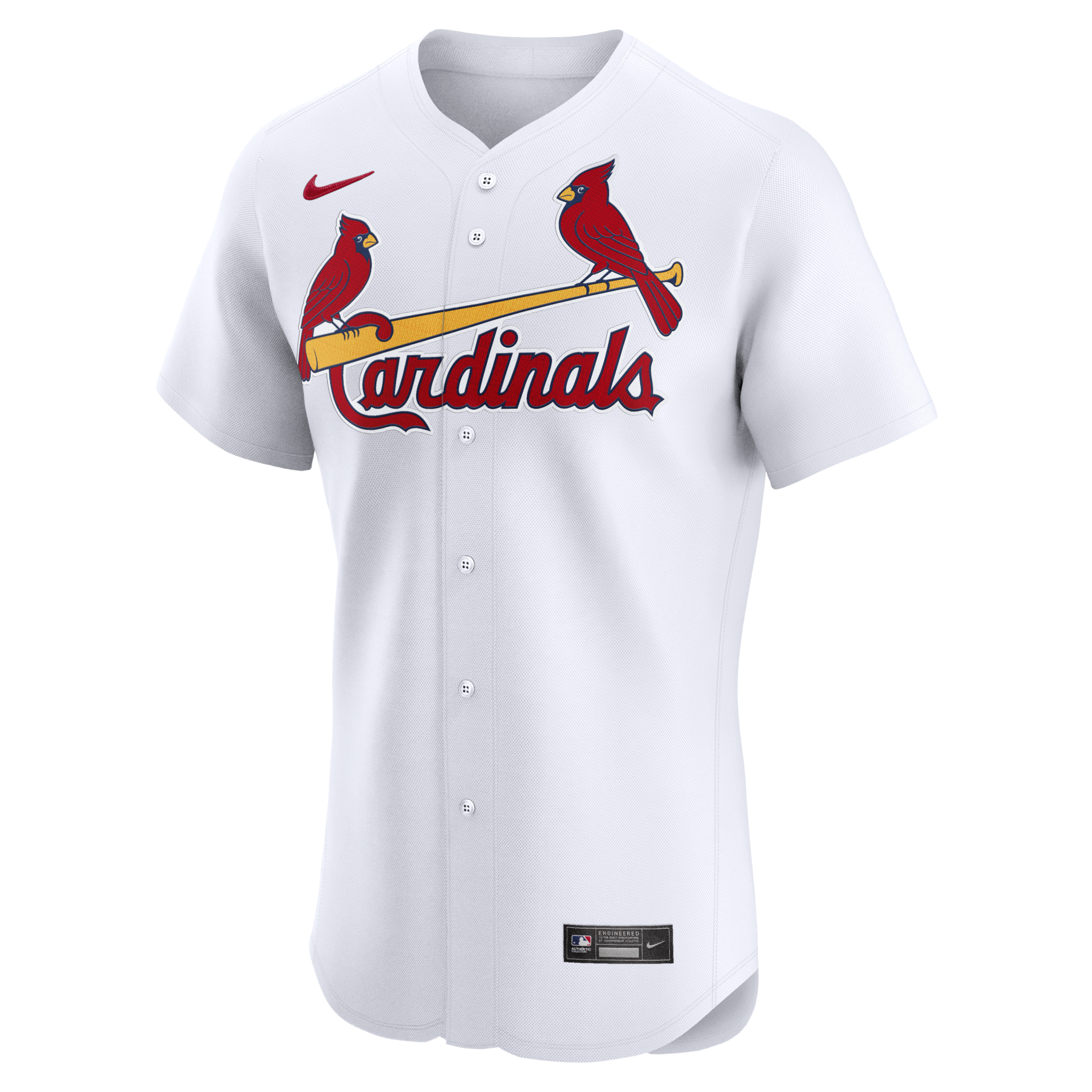 St. Louis Cardinals Nike Men's Dri-FIT ADV MLB Elite Jersey in White | 90B0SCHOSCN-00Z