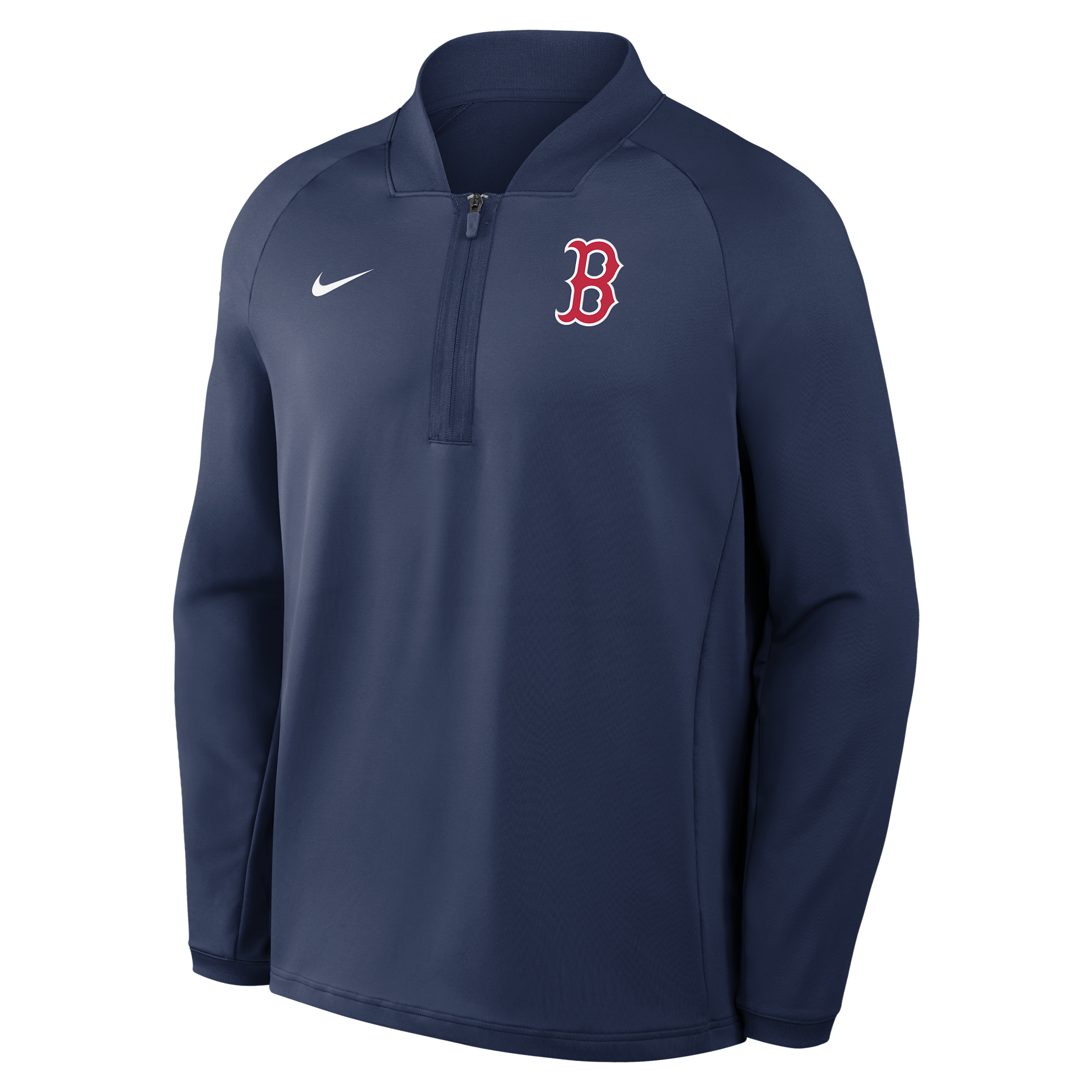 Boston Red Sox Authentic Collection Nike Men's Dri-FIT MLB 1/2-Zip Long-Sleeve Top in Blue | 04H944BBQ-KRR