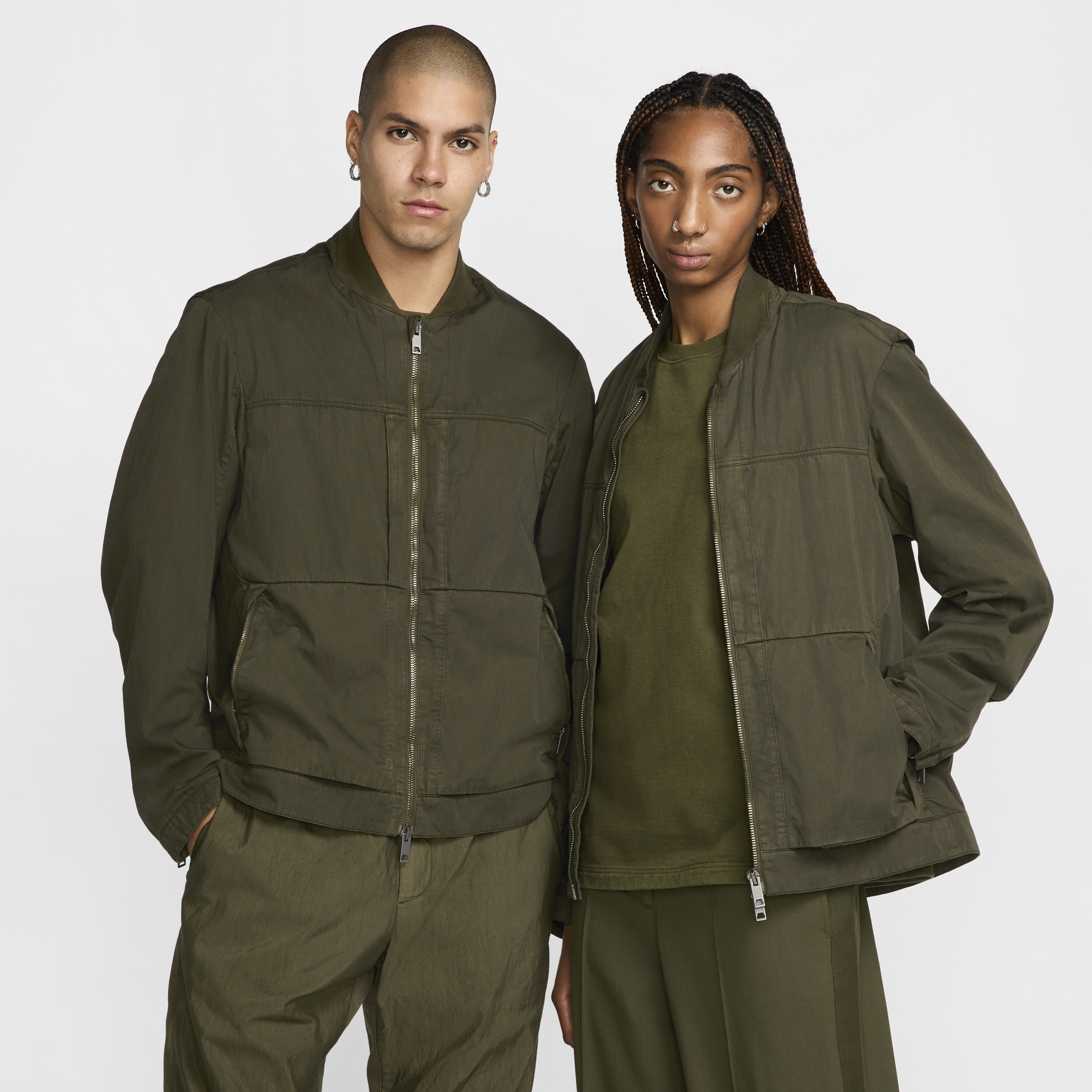 Nike Mens Every Stitch Considered Computational Bomber in Green  FQ0296355