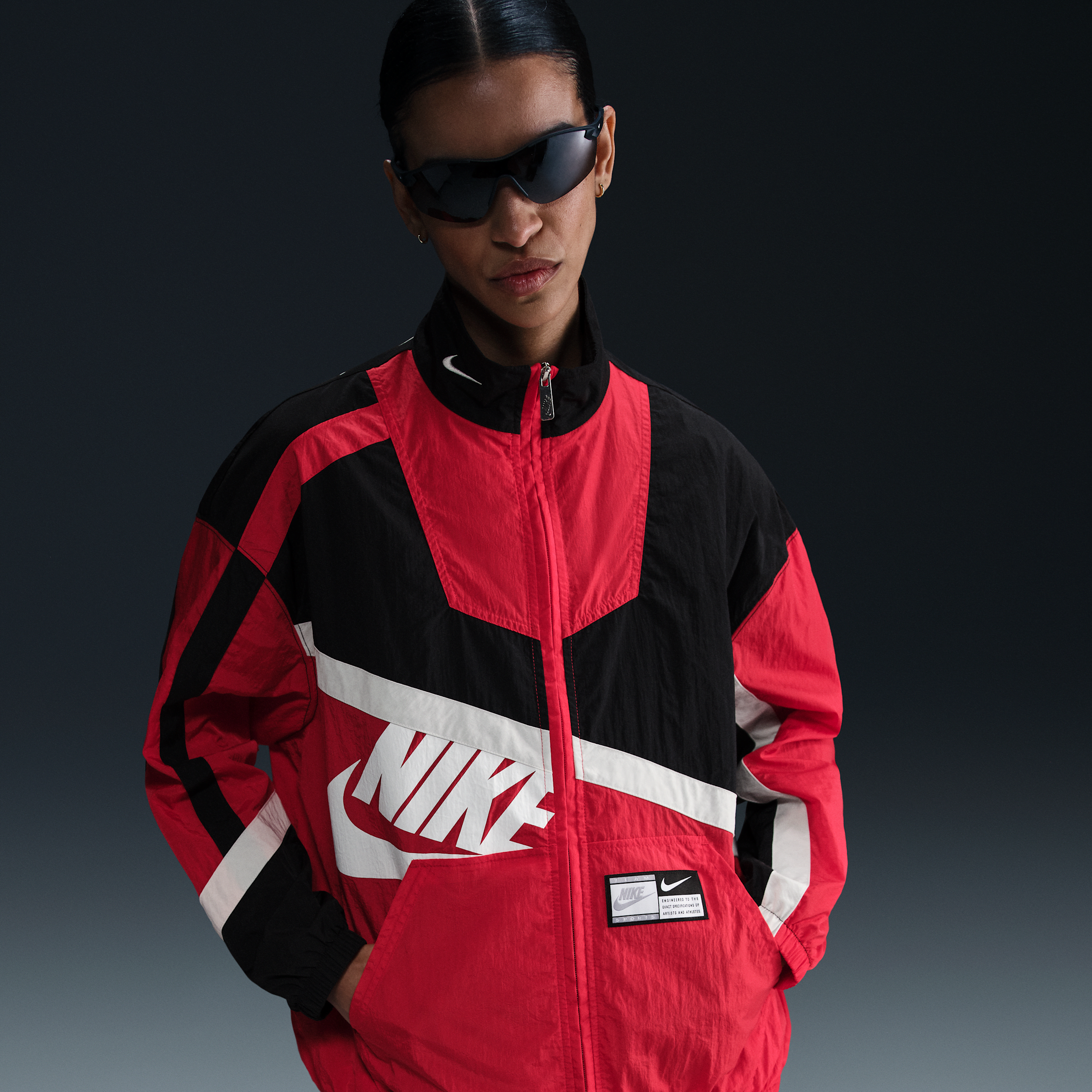Nike Sportswear Street Water Repellent Jacket In Red