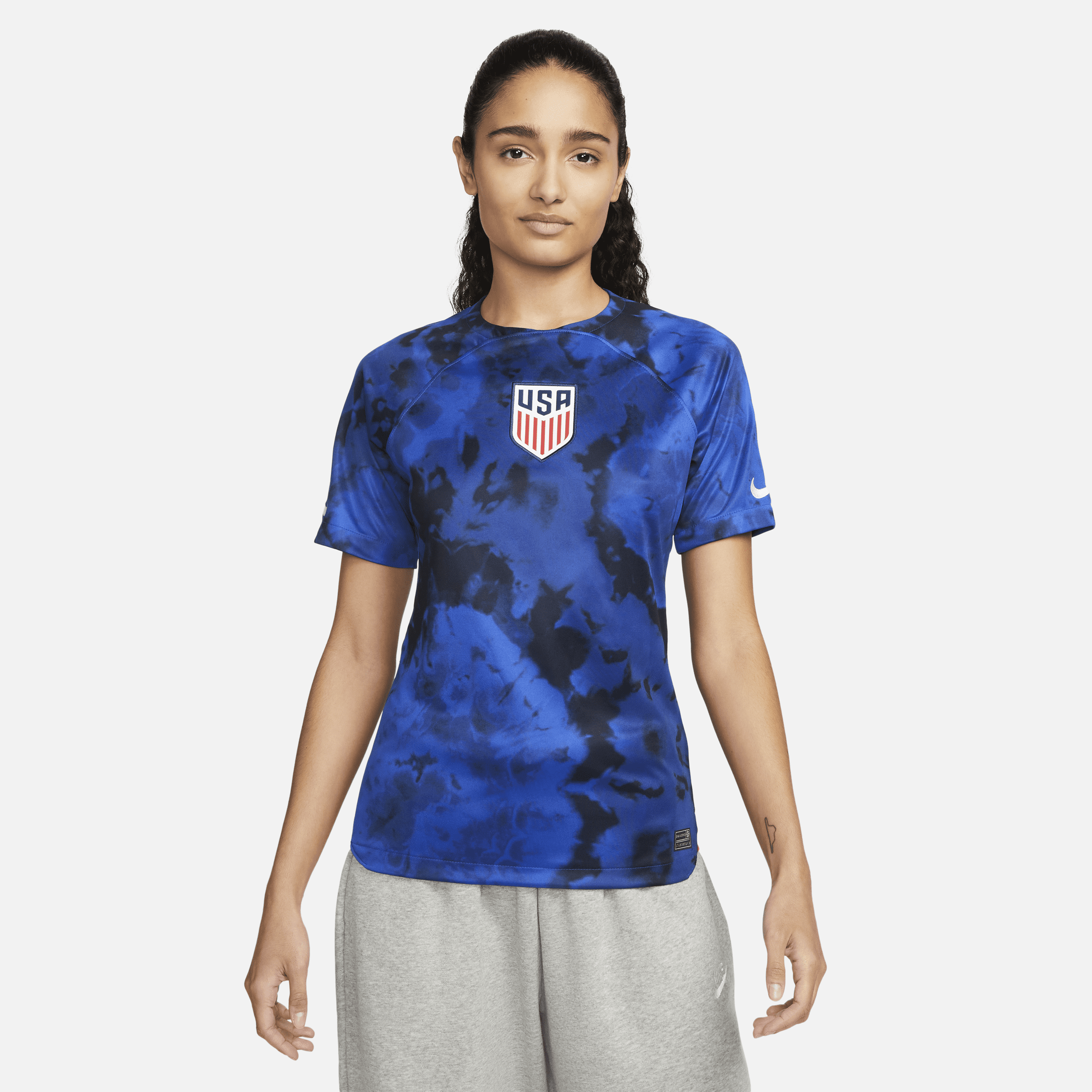 Shop Nike Usmnt 2022/23 Stadium Away  Women's Dri-fit Soccer Jersey In Blue