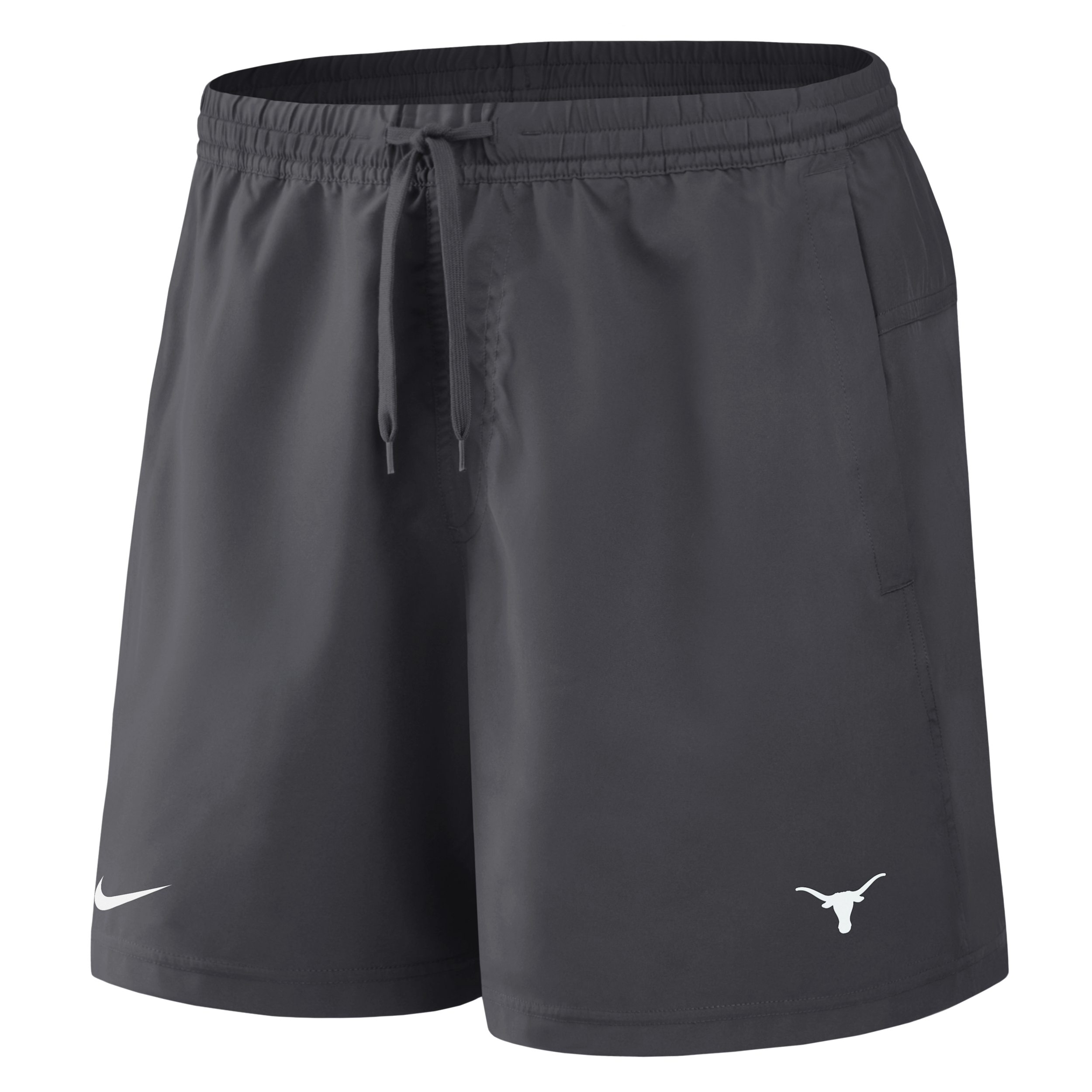 Texas Primetime Primary Logo Nike Men's Dri-FIT College Form Shorts in Grey | 045T06FTXE-8DV
