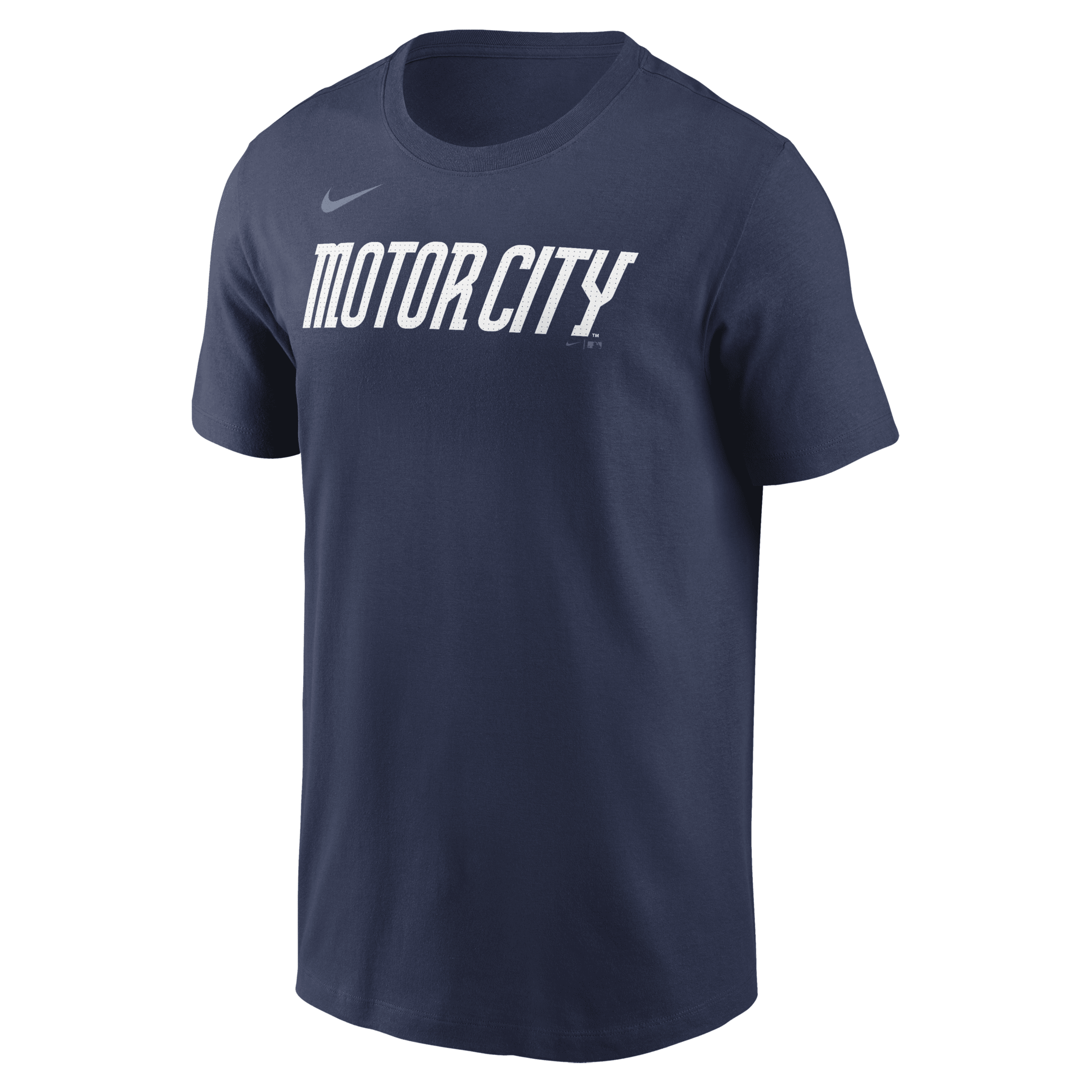 Nike Detroit Tigers City Connect Wordmark  Men's Mlb T-shirt In Blue